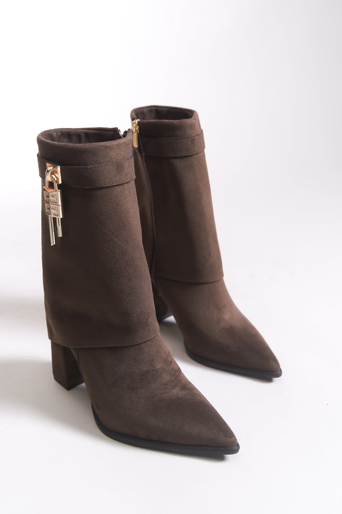 Riccon Kadın Sivri Burun Kısa Çizme 0012068