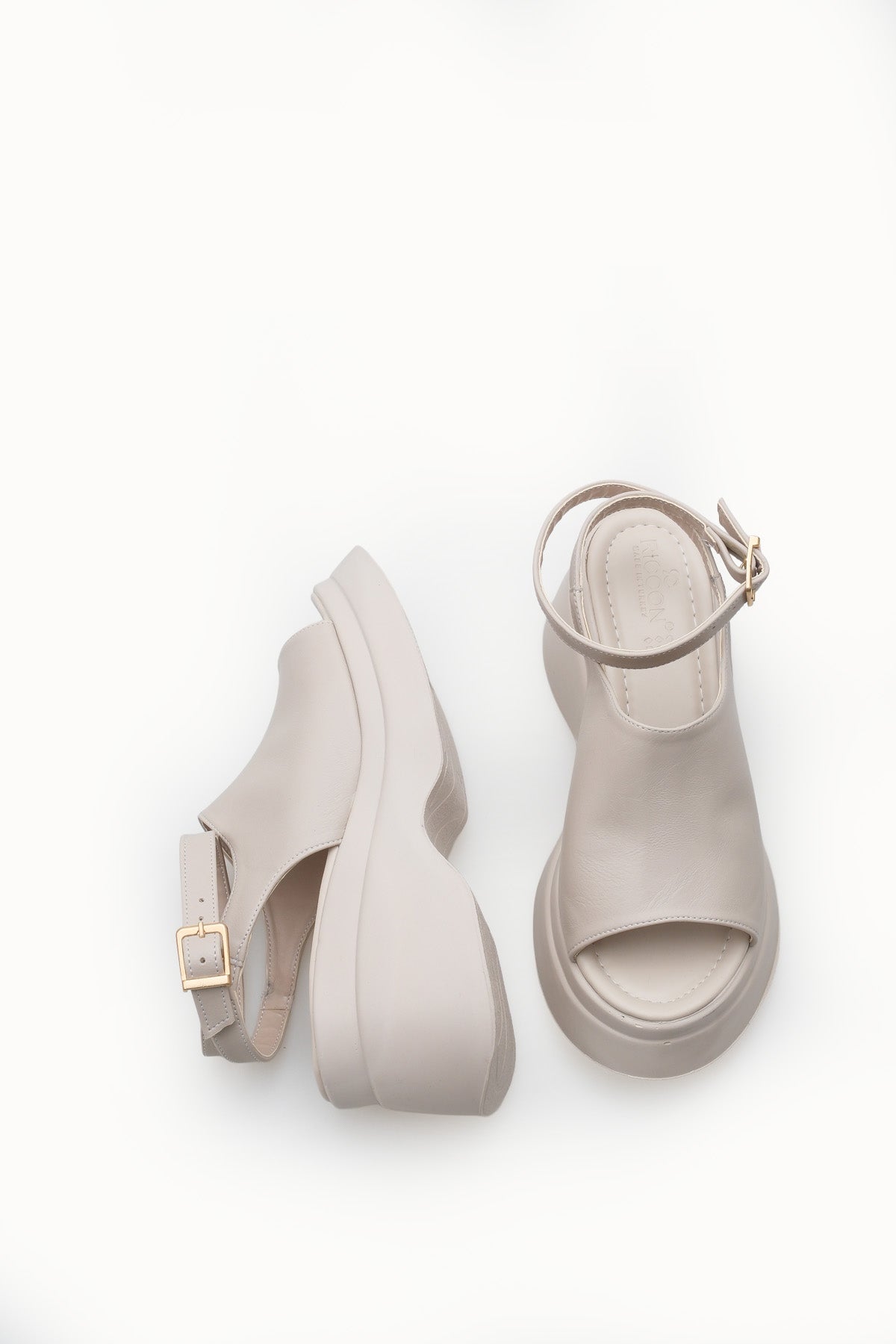 Riccon Kadın Sandalet 0012917 Bej