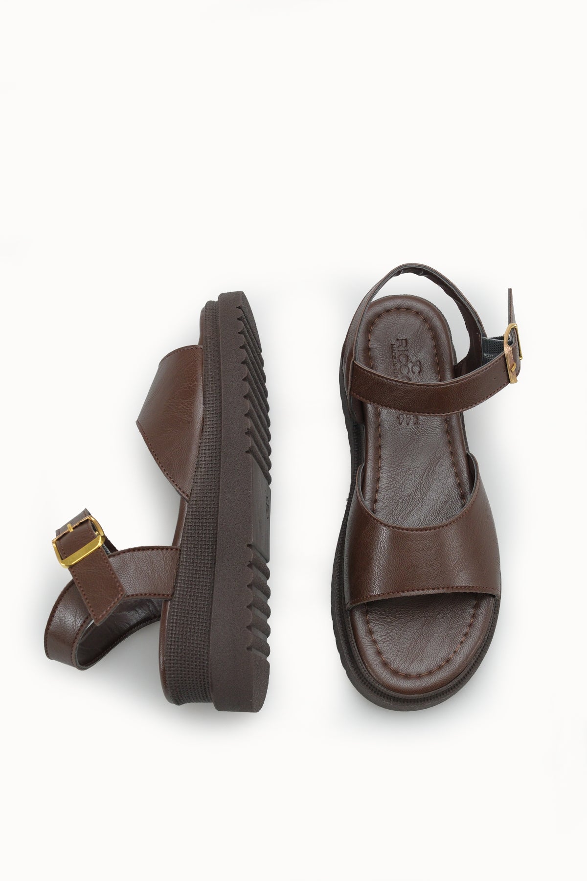 Riccon Kadın Sandalet 0012806 Kahverengi