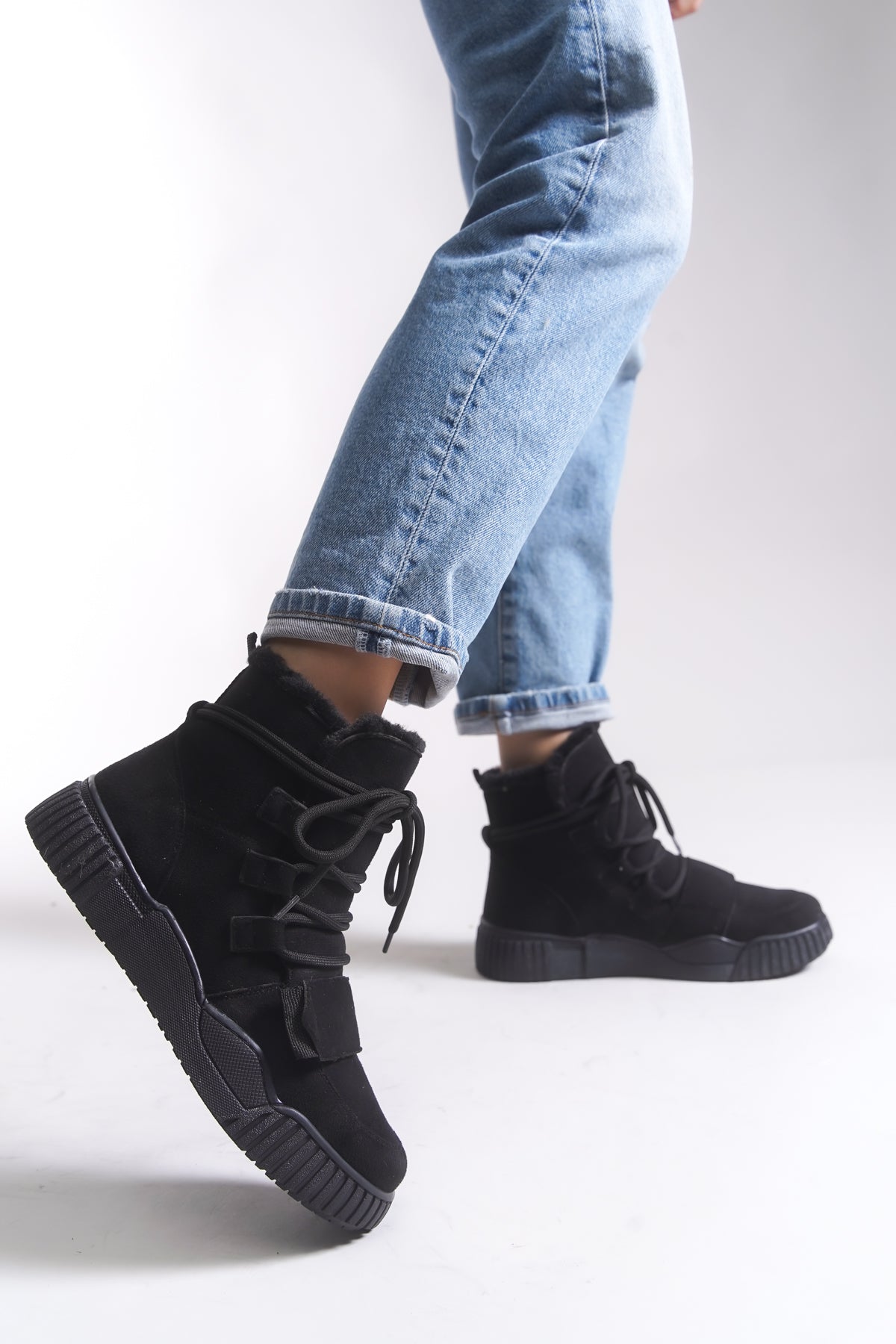 Riccon Pyriseth Kadın İçi Kürklü Sneaker Bot 0012711