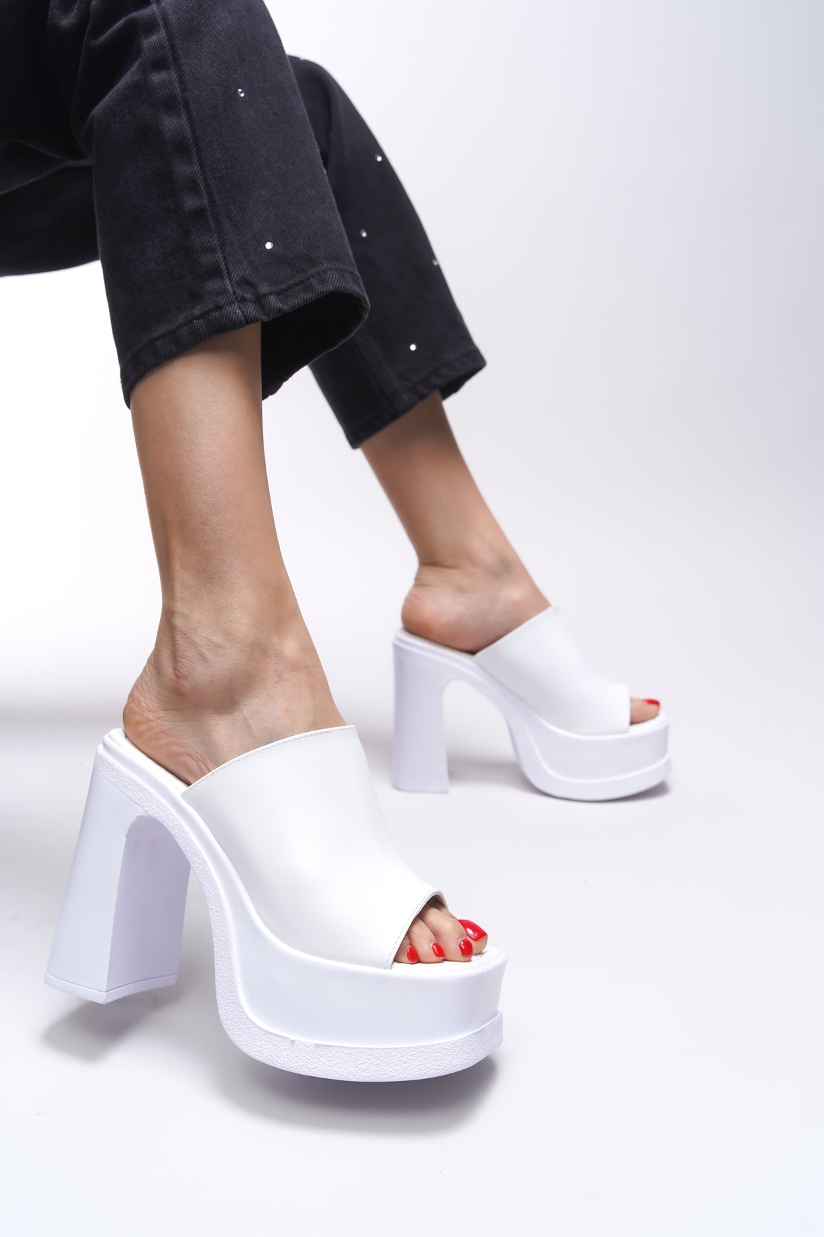 Riccon Edkiasha Kadın Yüksek Topuklu Terlik 00121001