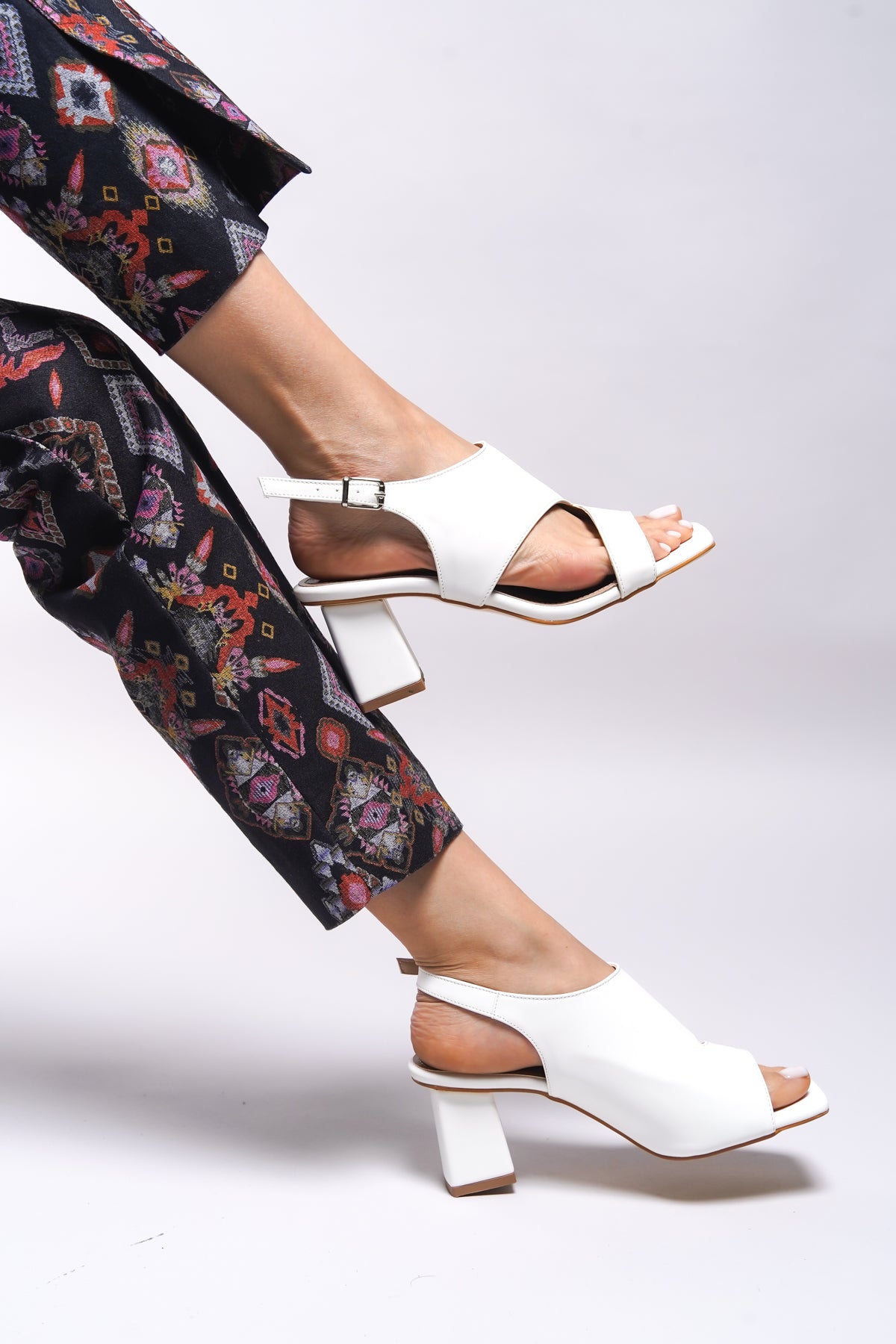 Riccon Kreeseic Kadın Topuklu Sandalet 001273