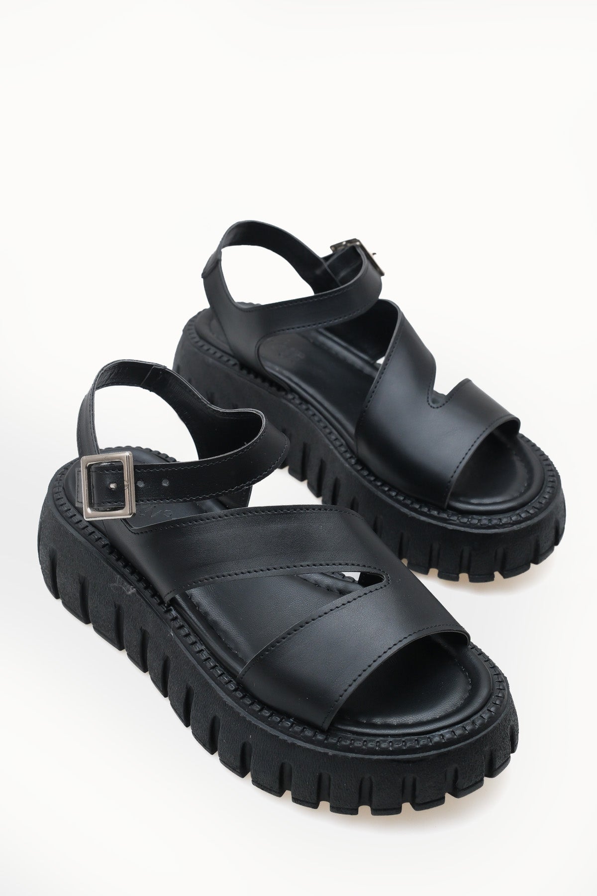 Riccon Kadın Sandalet 0012607 Siyah