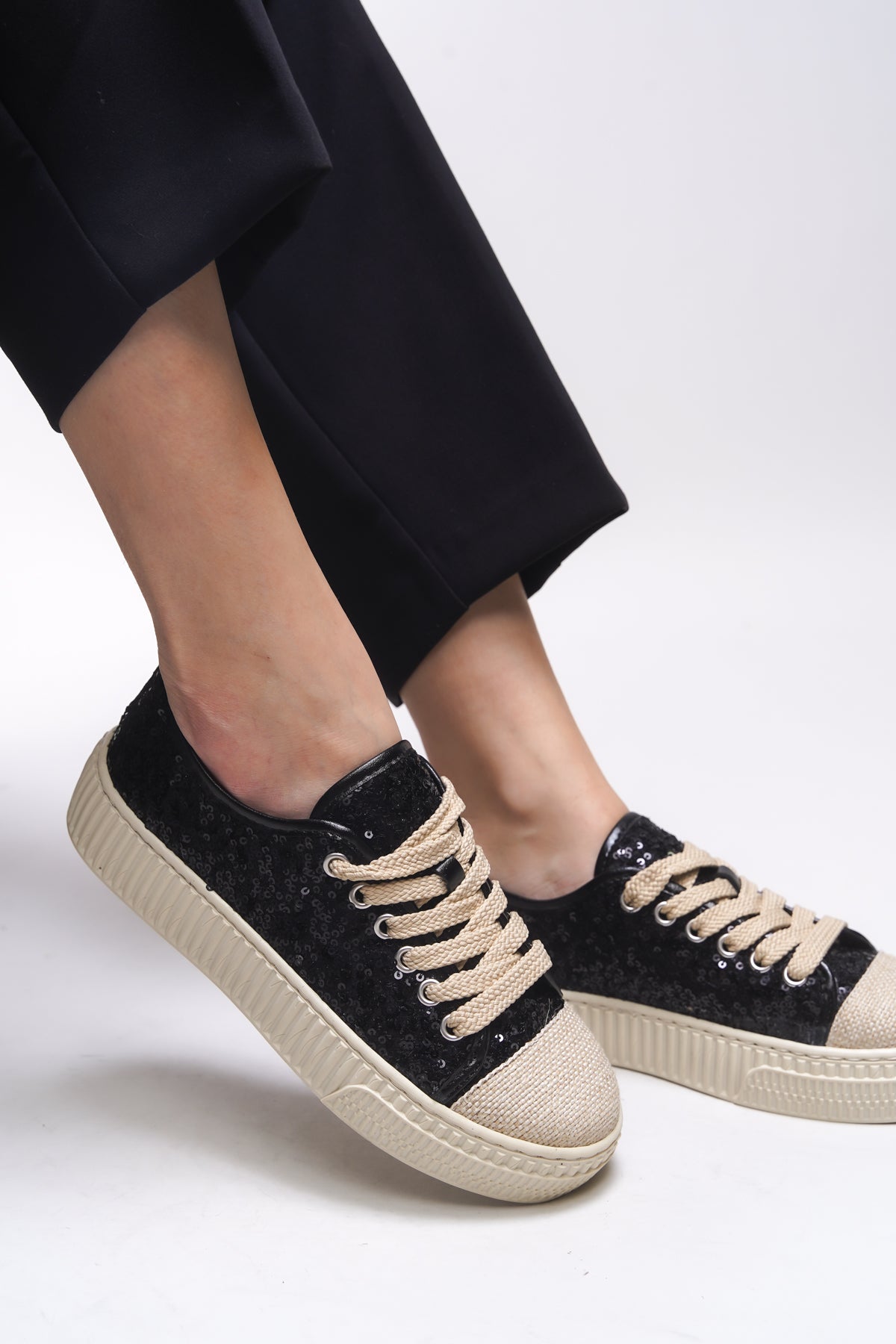 Riccon Aubthyl Kadın Sneaker 001200905 Siyah