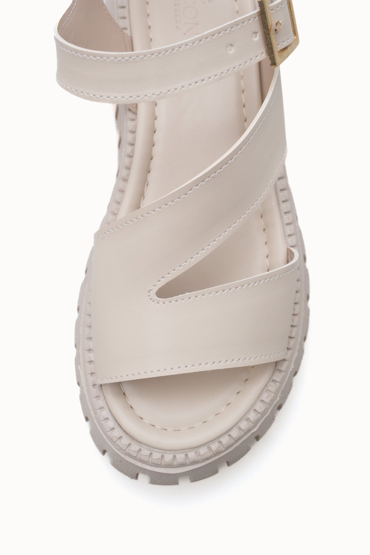 Riccon Kadın Sandalet 0012607 Bej