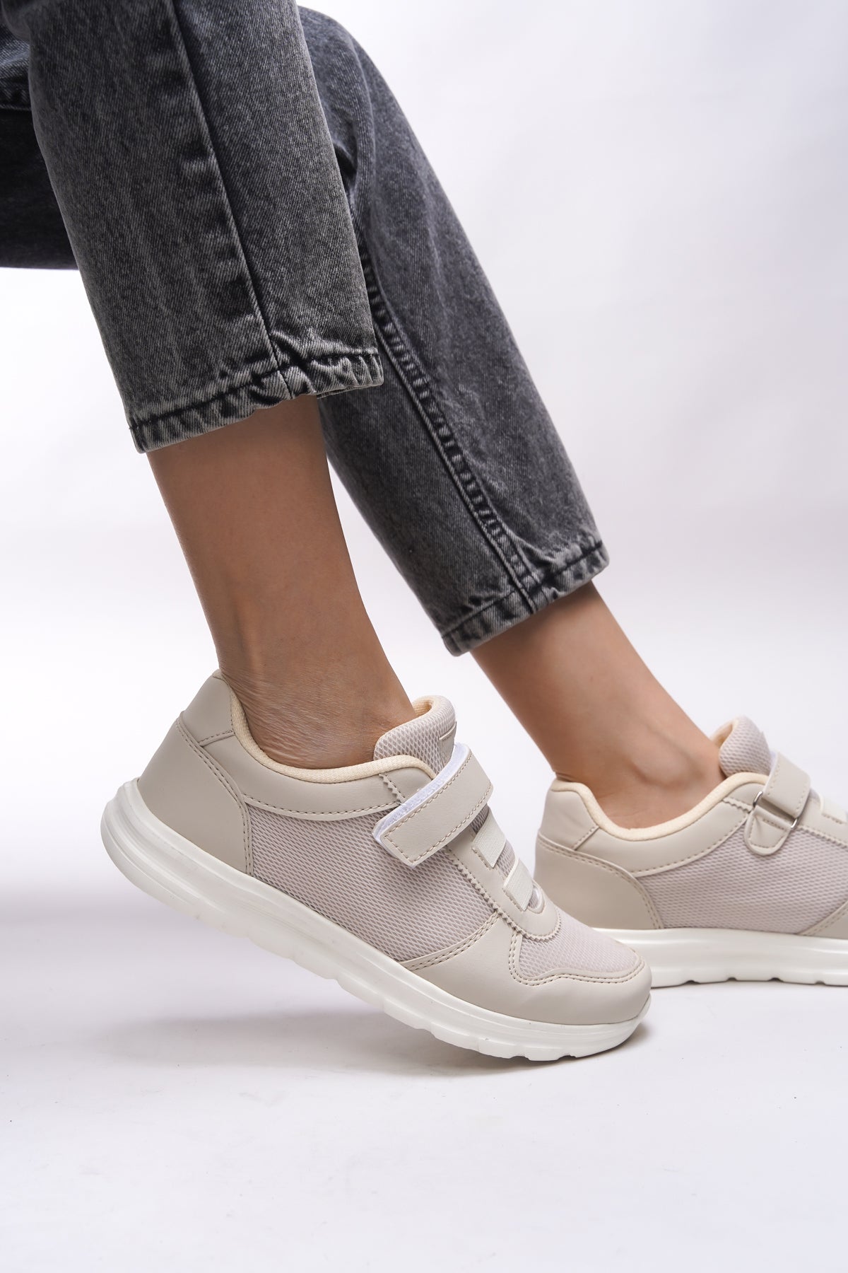 Riccon Aelrathla Kadın Sneaker 0012616 Bej