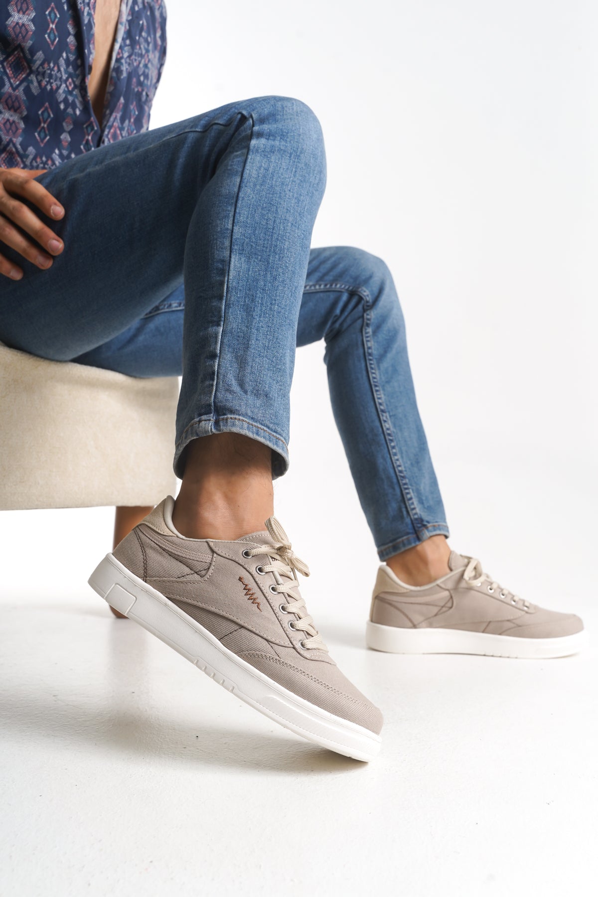 Riccon Triszaphir Erkek Sneaker 0012158 Bej