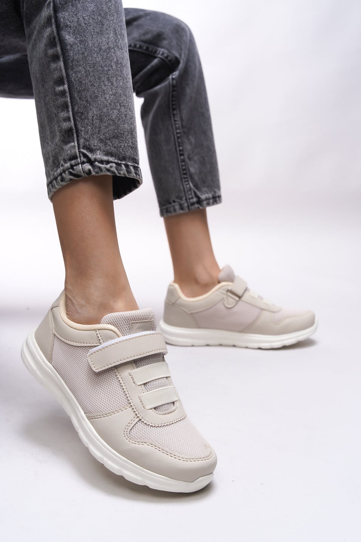 Riccon Aelrathla Kadın Sneaker 0012616 Bej