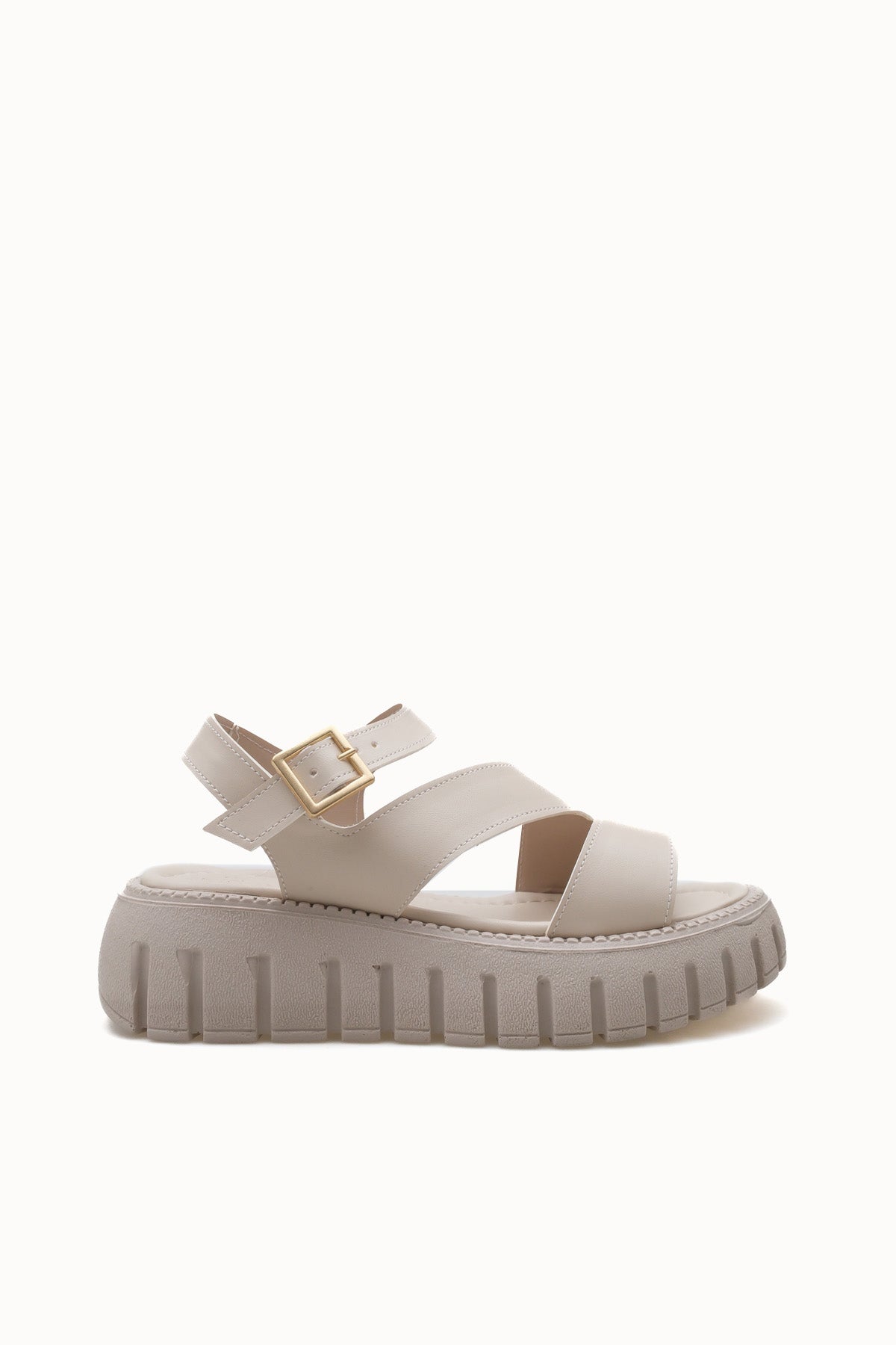 Riccon Kadın Sandalet 0012607 Bej