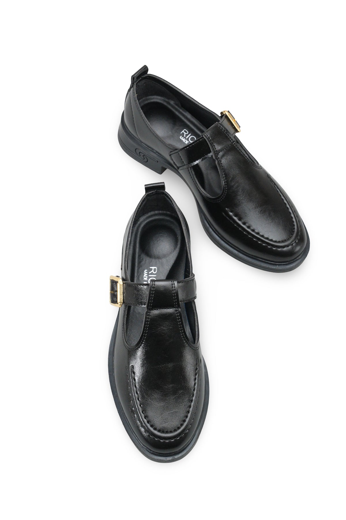 Riccon Kadın Loafer 0012350 Siyah Rustik