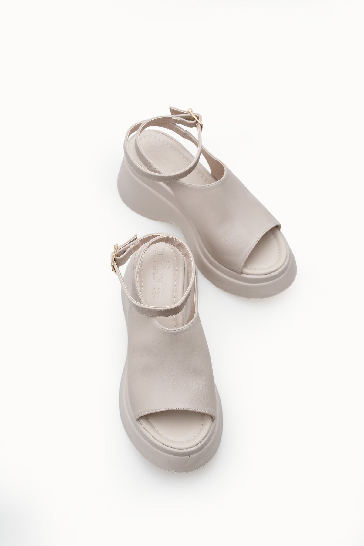 Riccon Kadın Sandalet 0012917 Bej