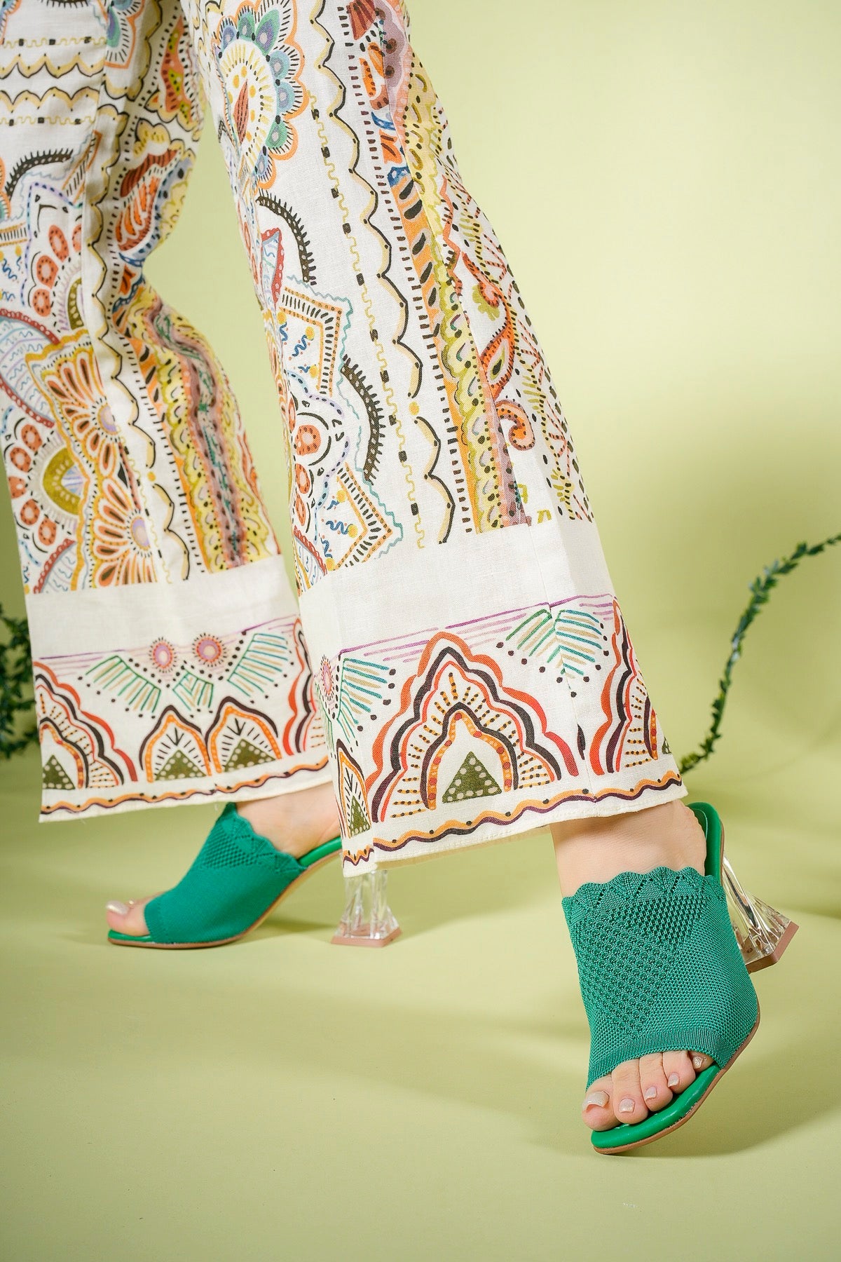 Riccon Kadın File Triko Terlik 00124800 Yeşil