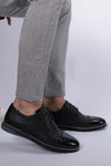 Riccon Erkek Casual Ayakkabı 0012397 Rugan Siyah