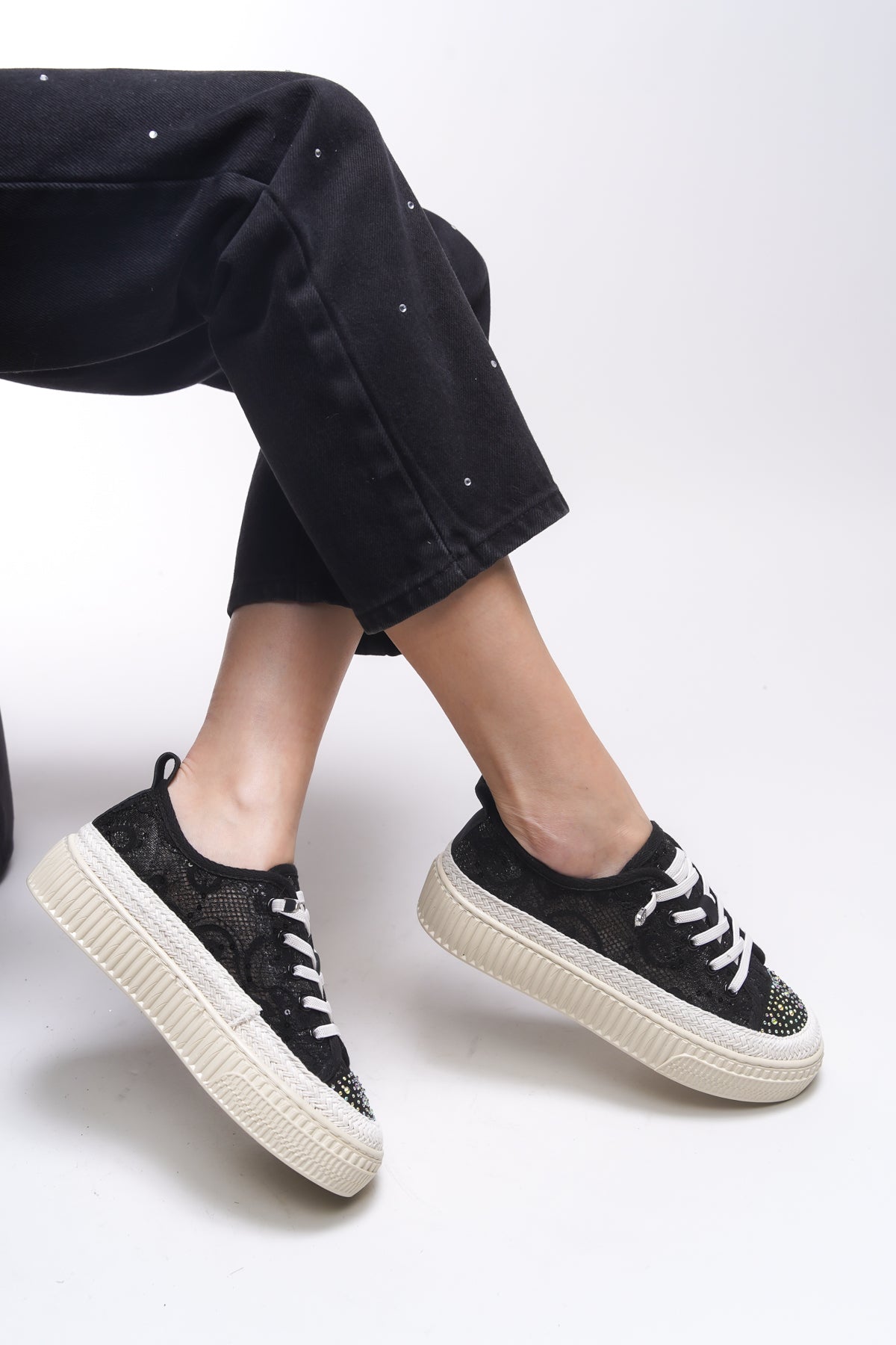 Riccon Maersaria Kadın Sneaker 001200903 Siyah