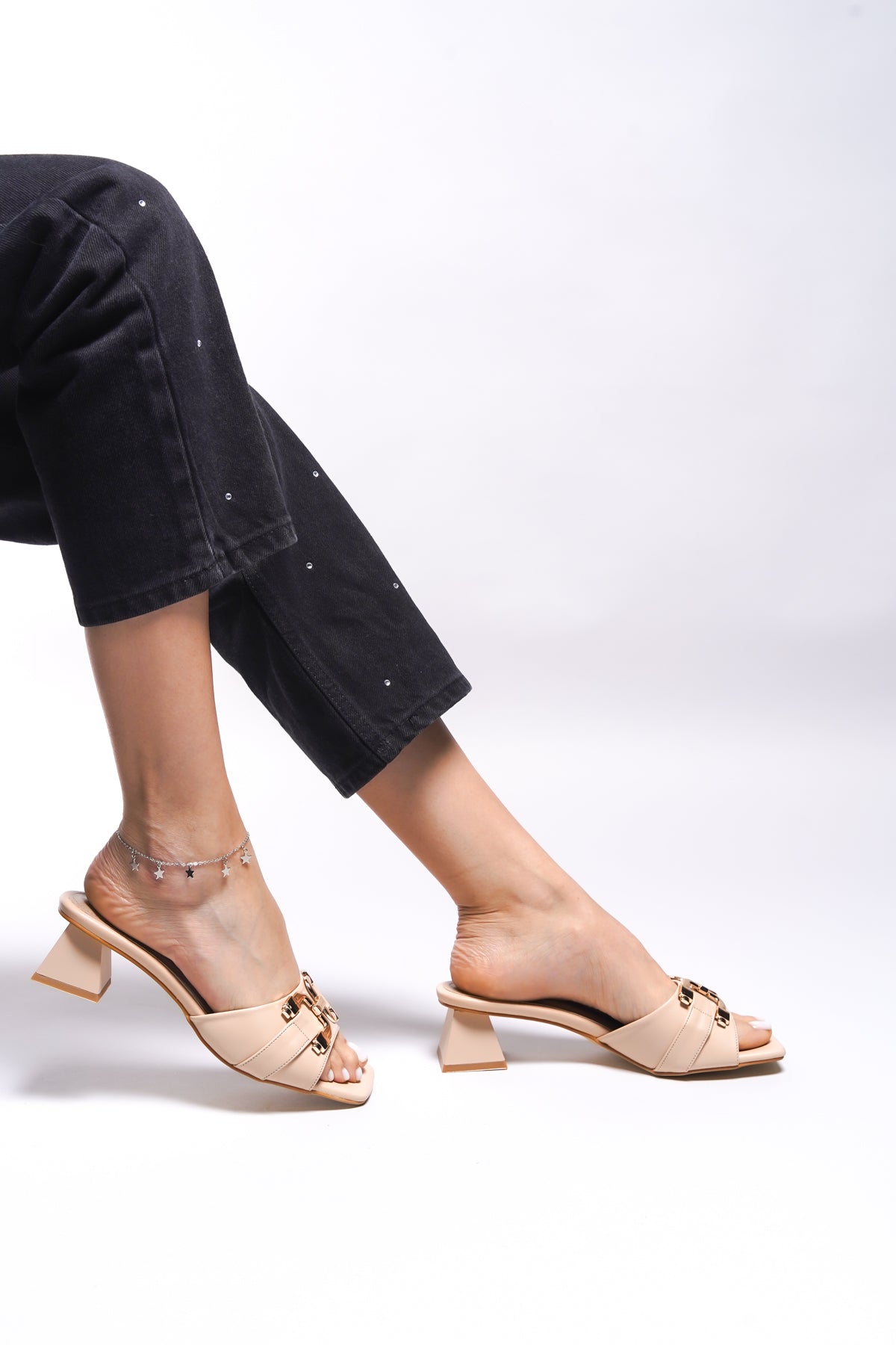 Riccon Kiavriah Kadın Topuklu Terlik 001211