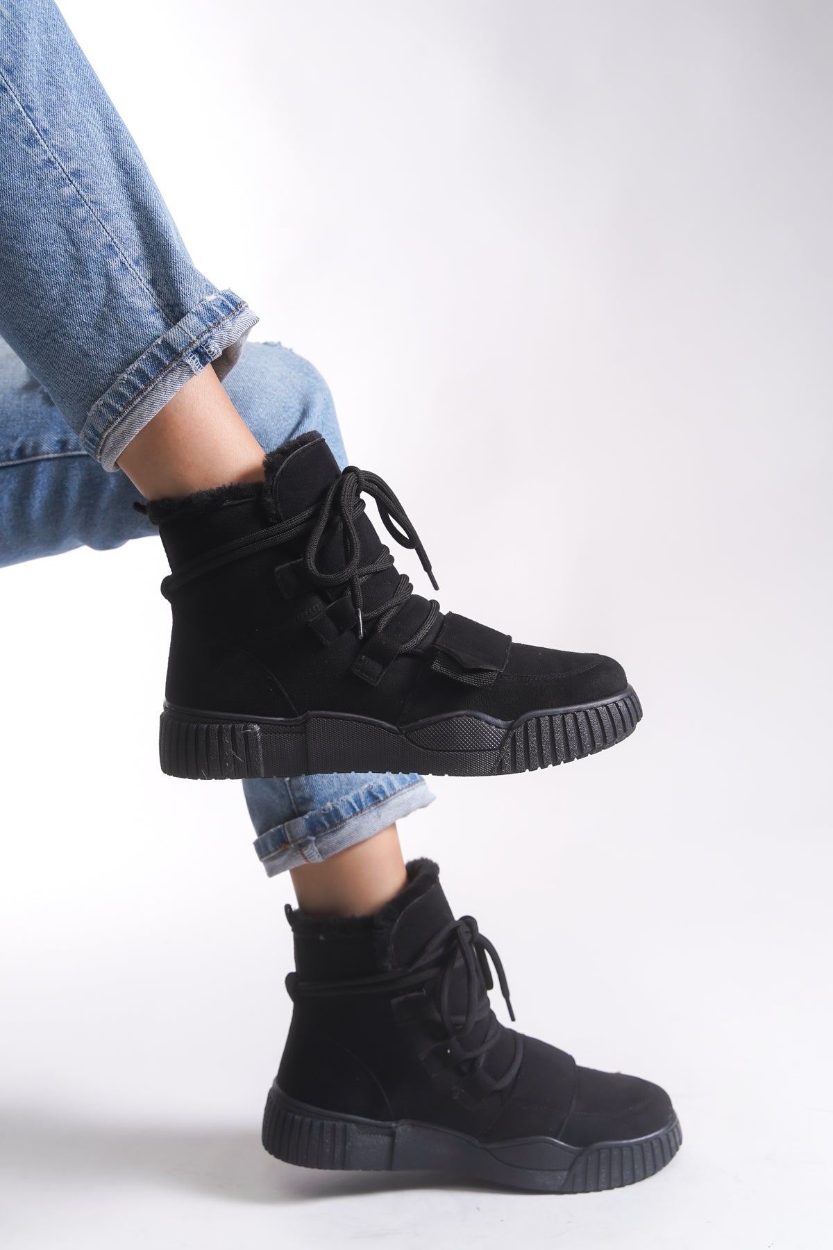 Riccon Pyriseth Kadın İçi Kürklü Sneaker Bot 0012711