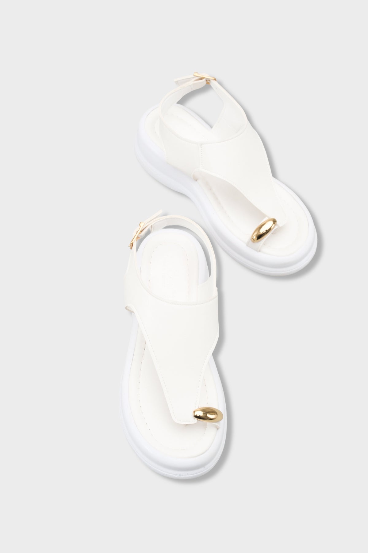 Riccon Kadın Parmak Arası Sandalet 00121060 Beyaz
