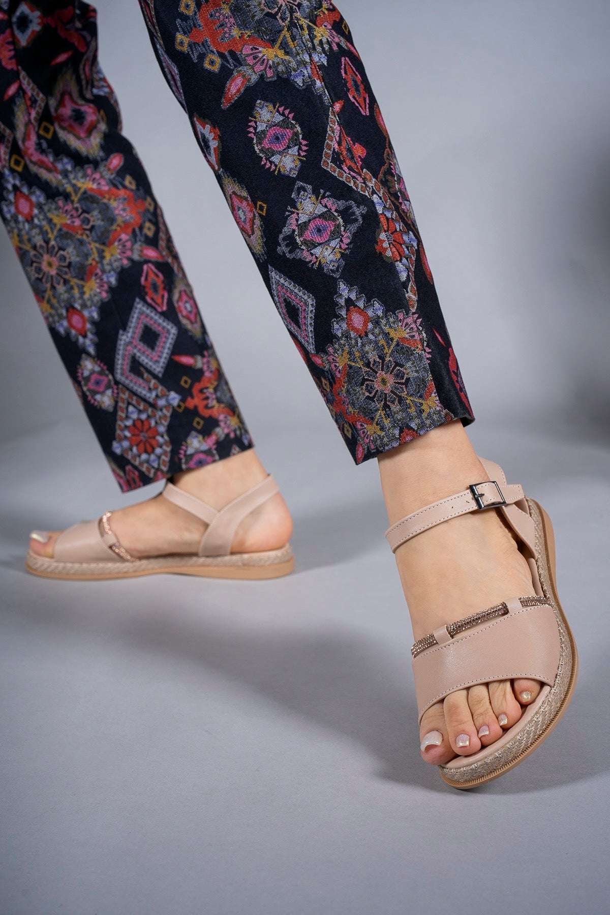 Riccon Kadın Sandalet Taşlı 0012057