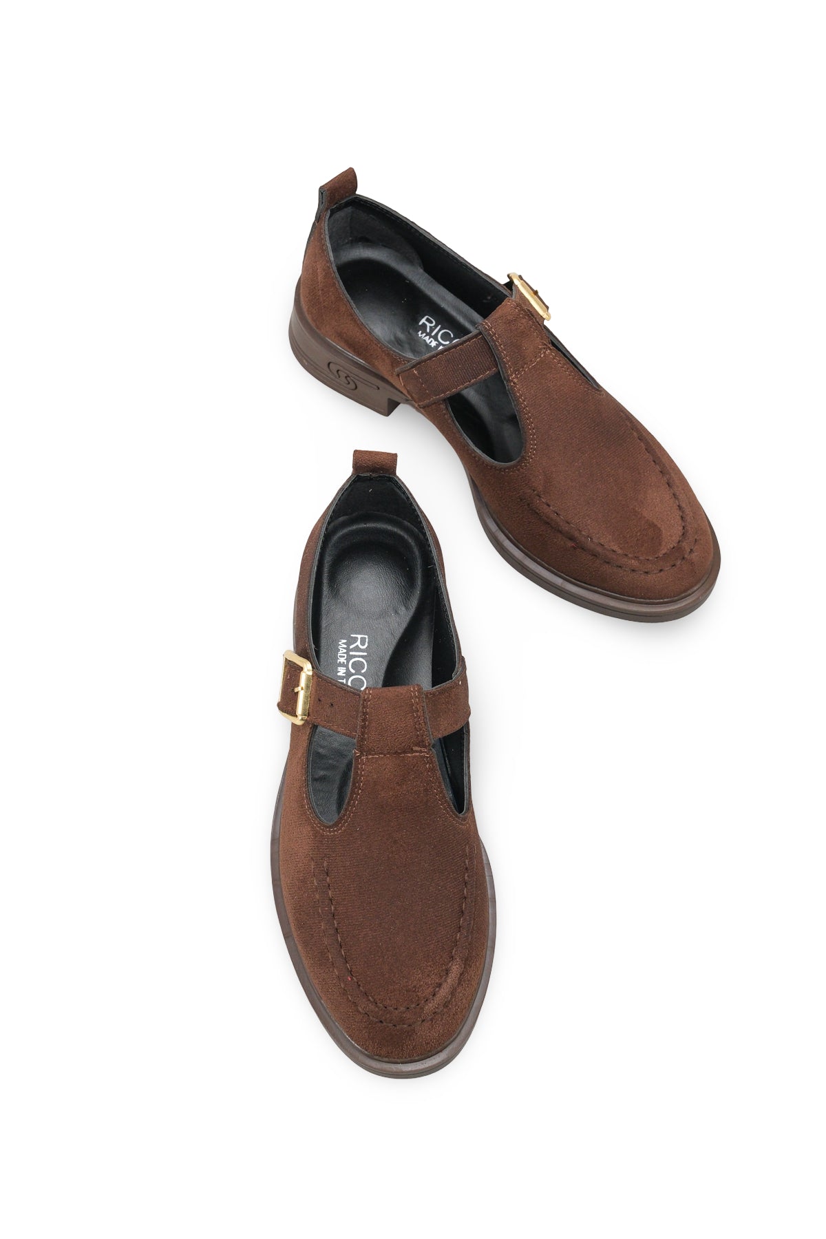 Riccon Kadın Loafer 0012350 Kahverengi Süet