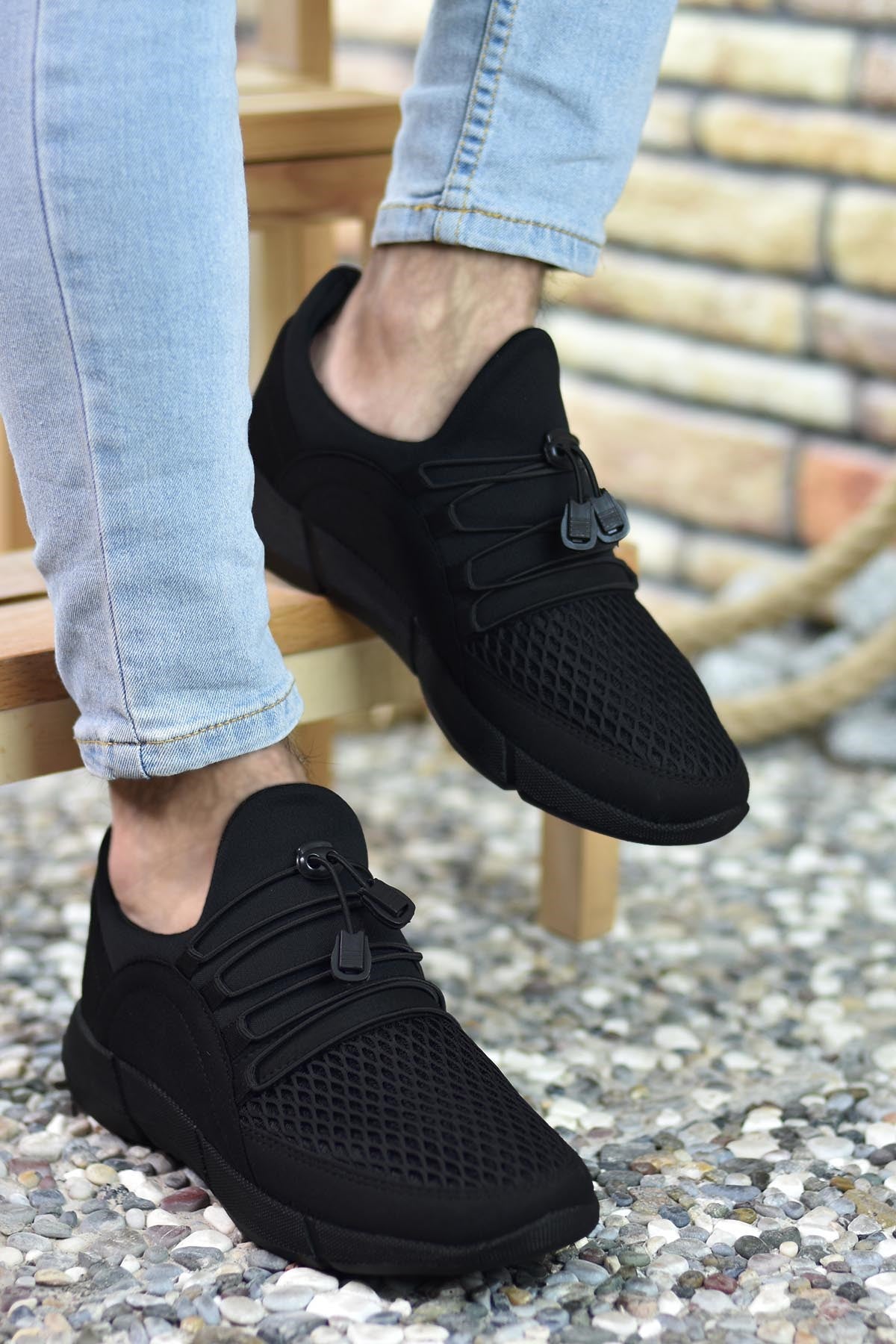 Riccon Erkek Sneaker 00122015 Siyah Siyah