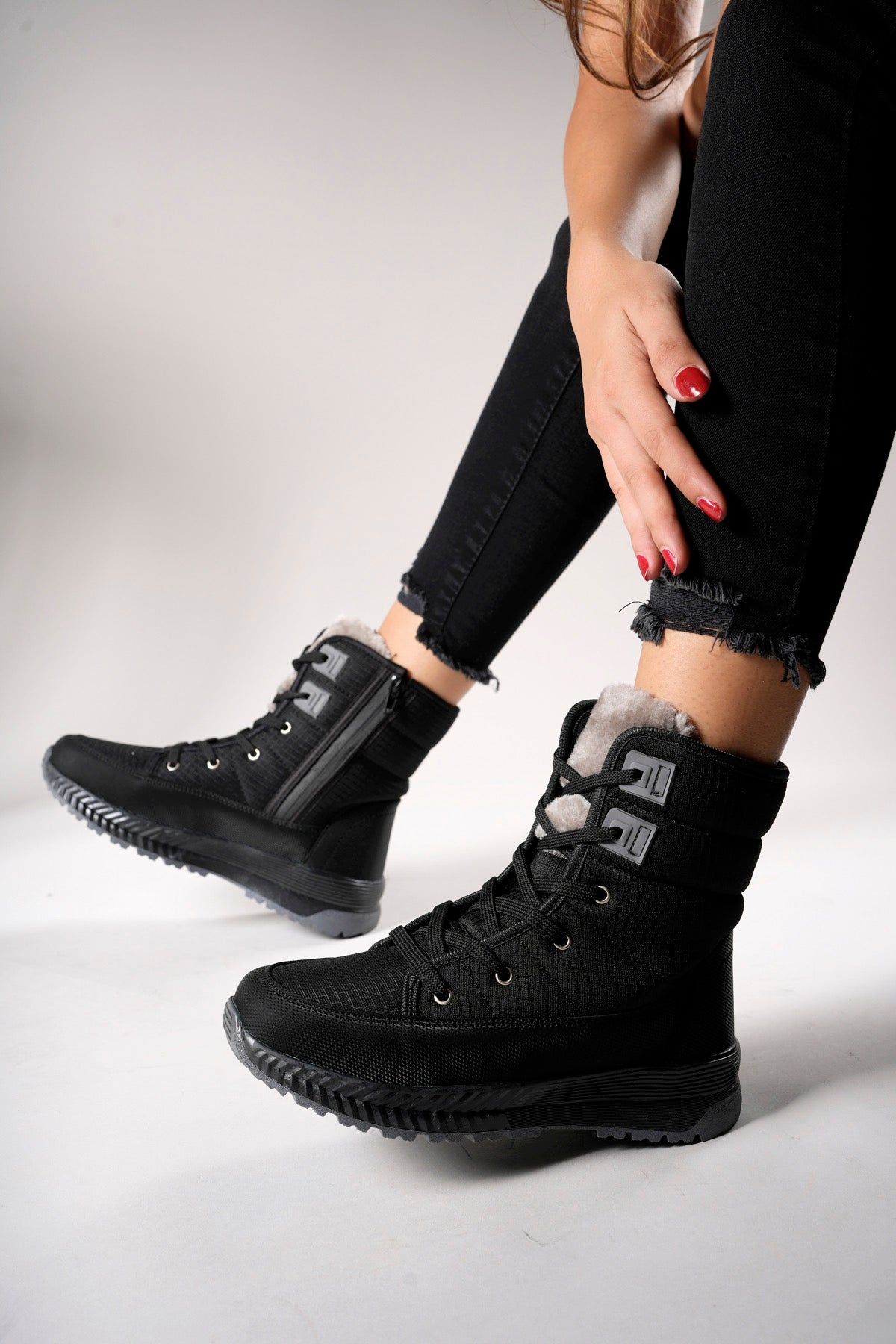 Riccon Niopiq Kadın Fermuarlı Kar Botu 0012815