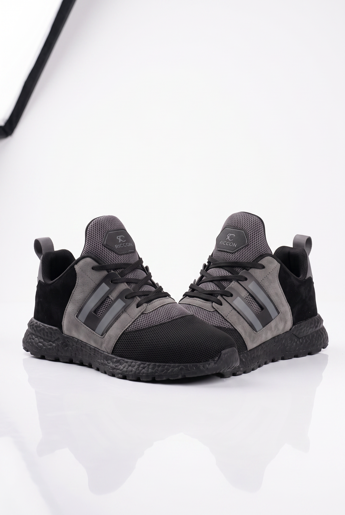 Riccon Caildaer Erkek Sneaker 0012083 Siyah Füme
