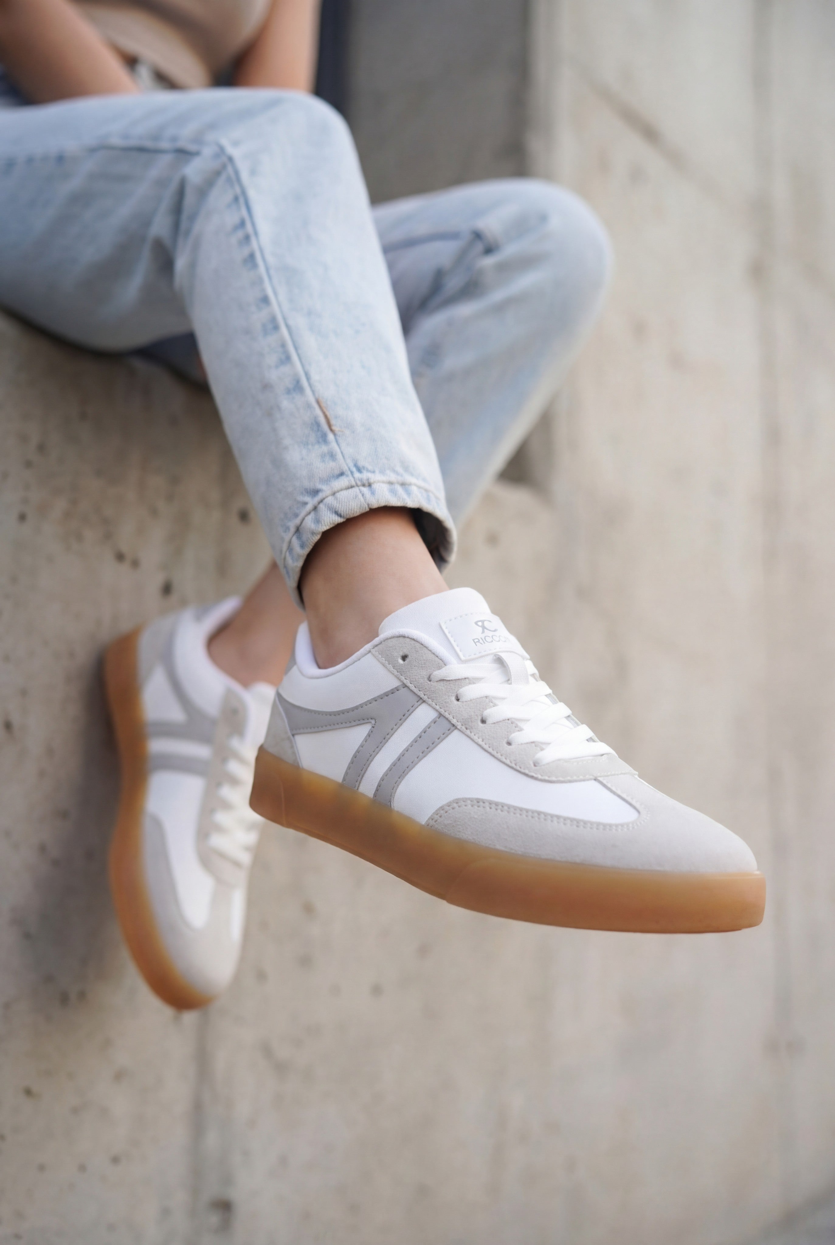 Riccon Unisex Sneaker 001245 Beyaz Beyaz