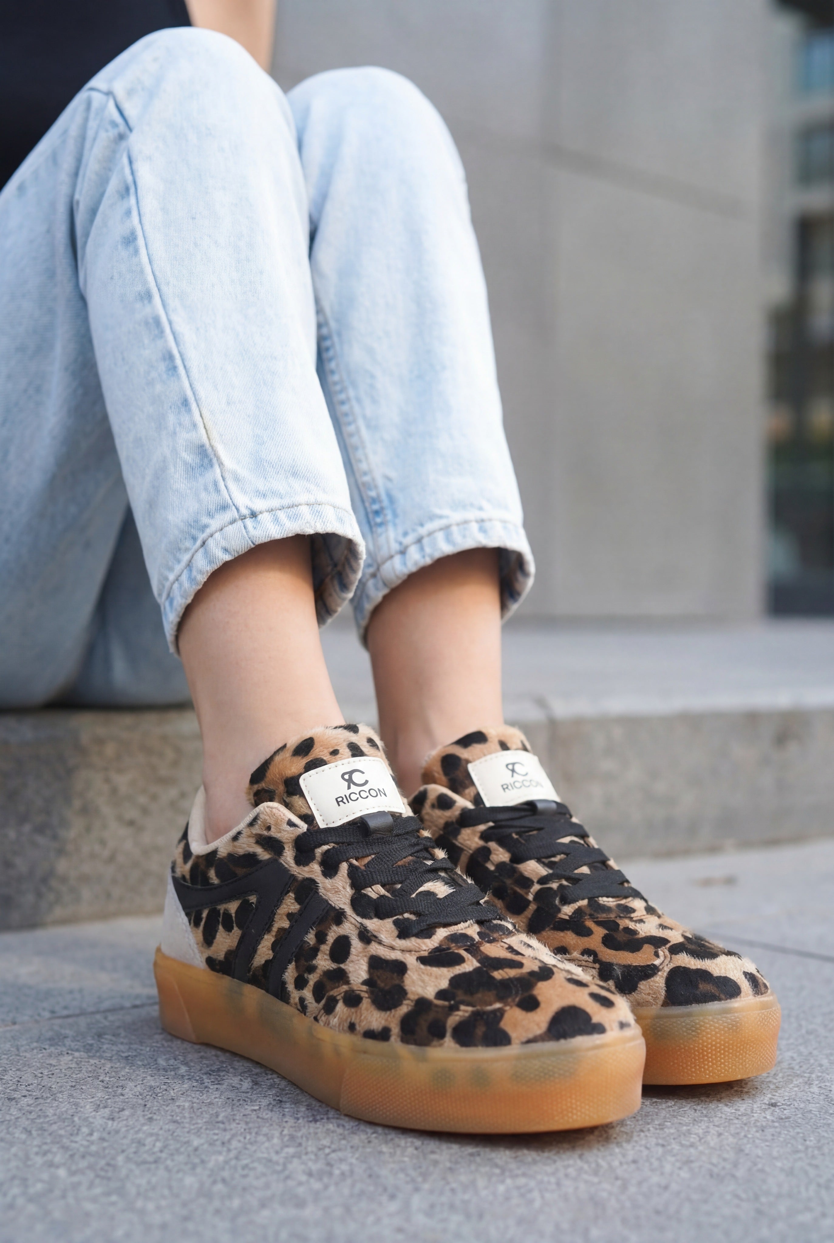 Riccon Unisex Sneaker 001245 Leopar