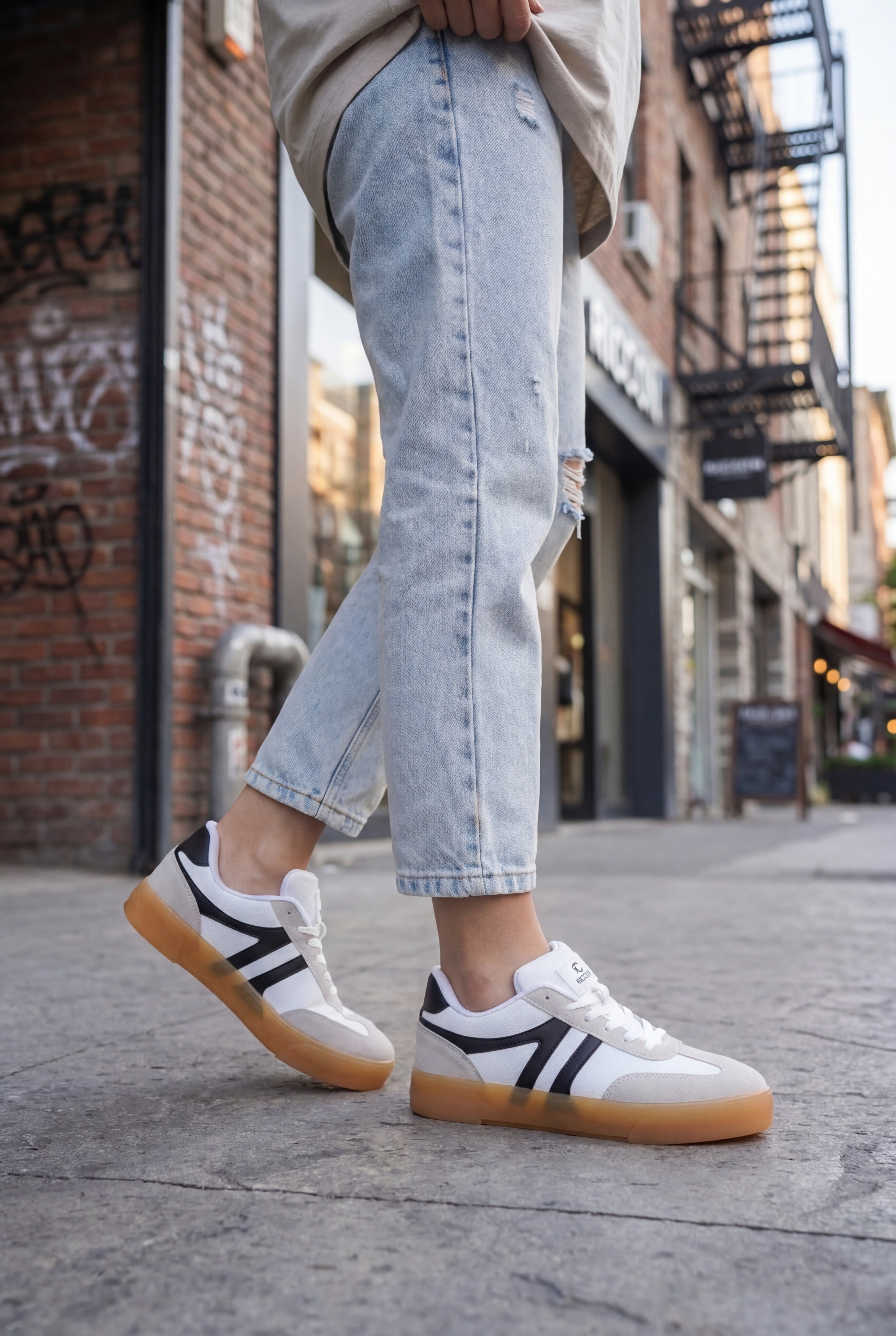 Riccon Unisex Sneaker 001245 Beyaz Siyah