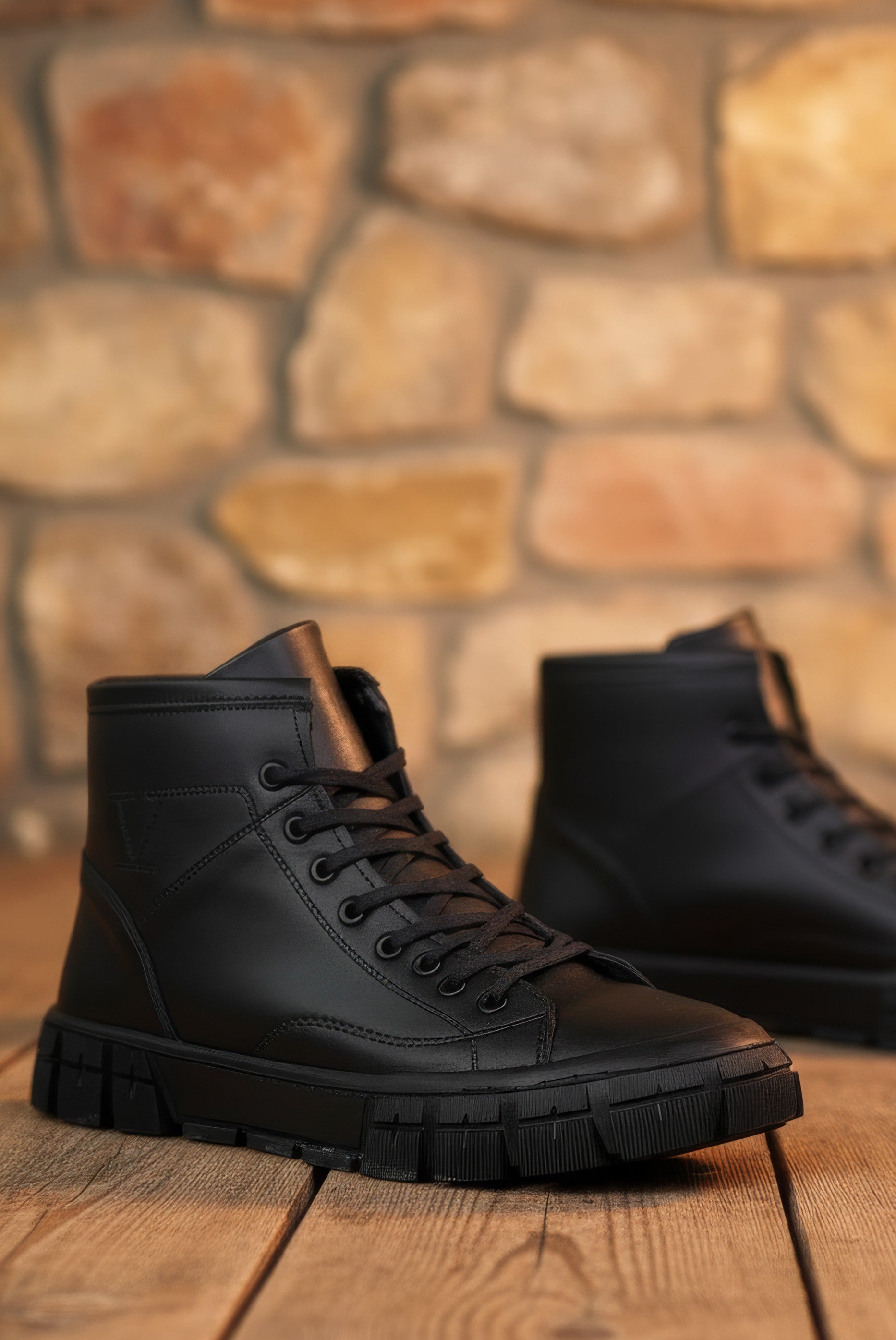 Riccon Erkek Bot 0012814 Cilt Siyah