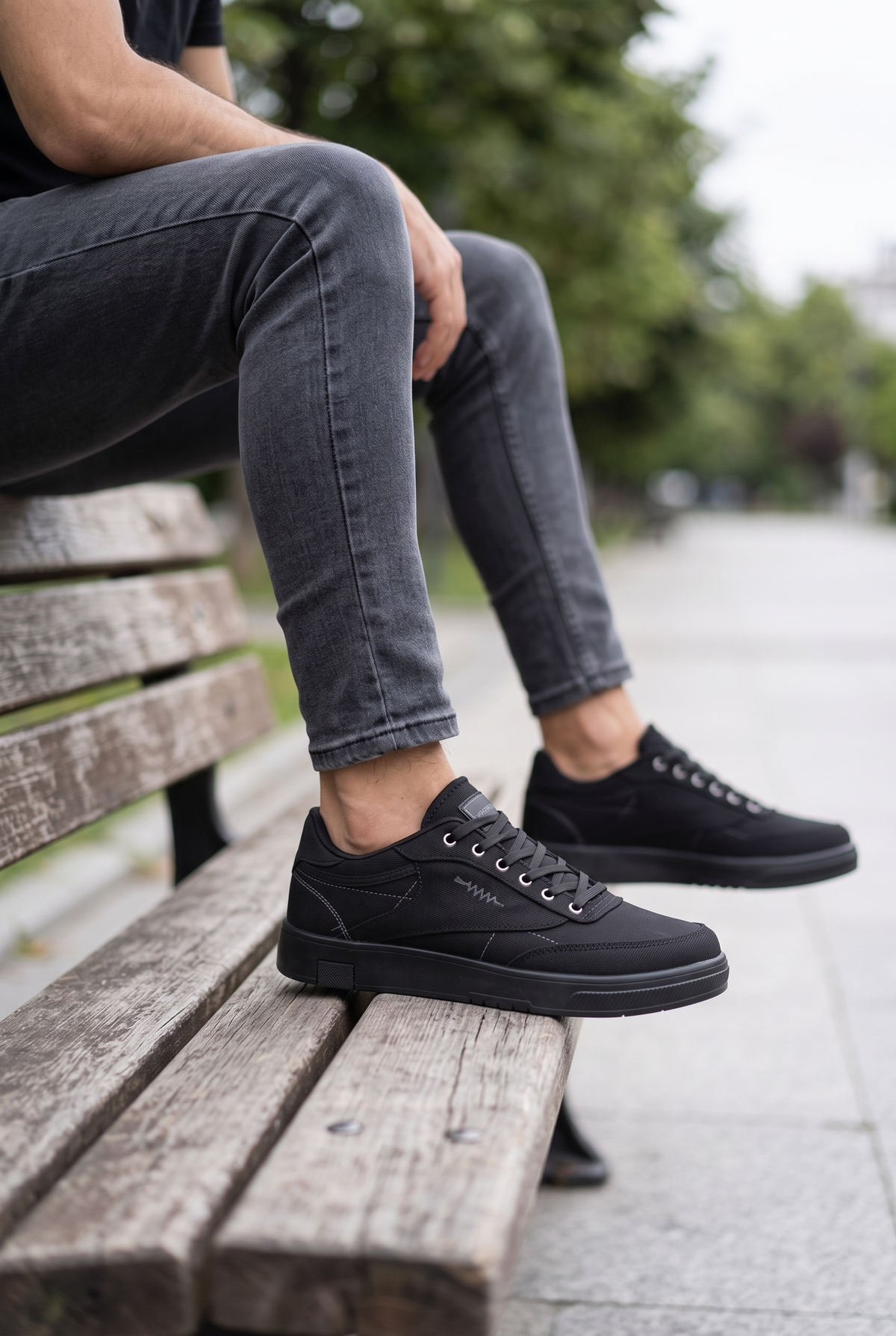 Riccon Triszaphir Erkek Sneaker 0012158 Siyah Siyah