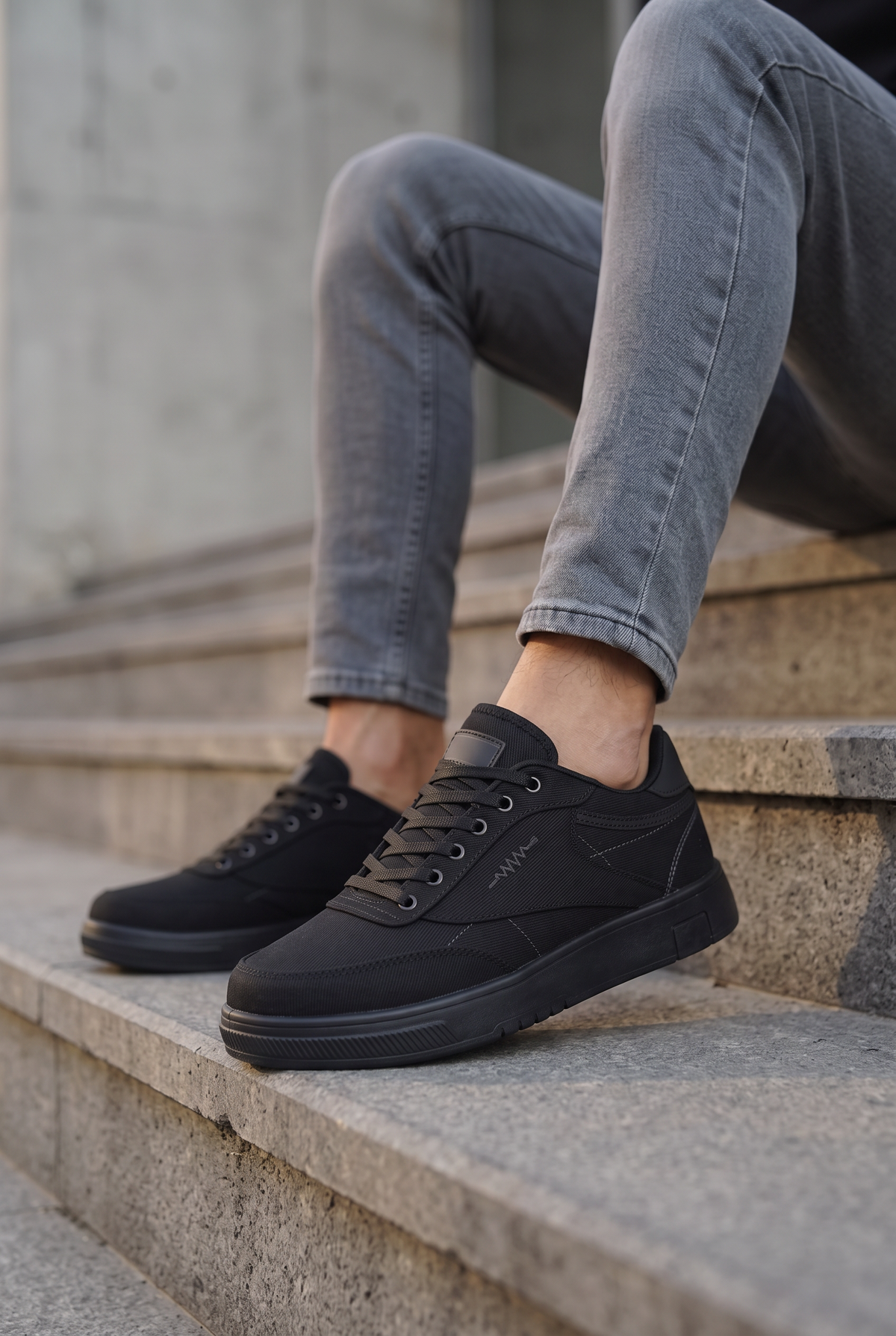 Riccon Triszaphir Erkek Sneaker 0012158 Siyah Siyah