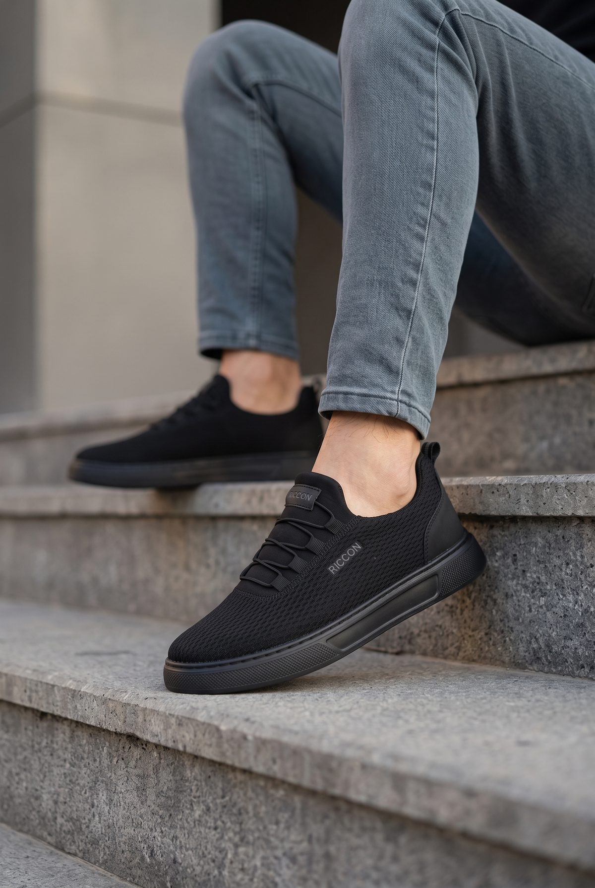 Riccon Wymdeyr Erkek Sneaker 0012217 Siyah Siyah