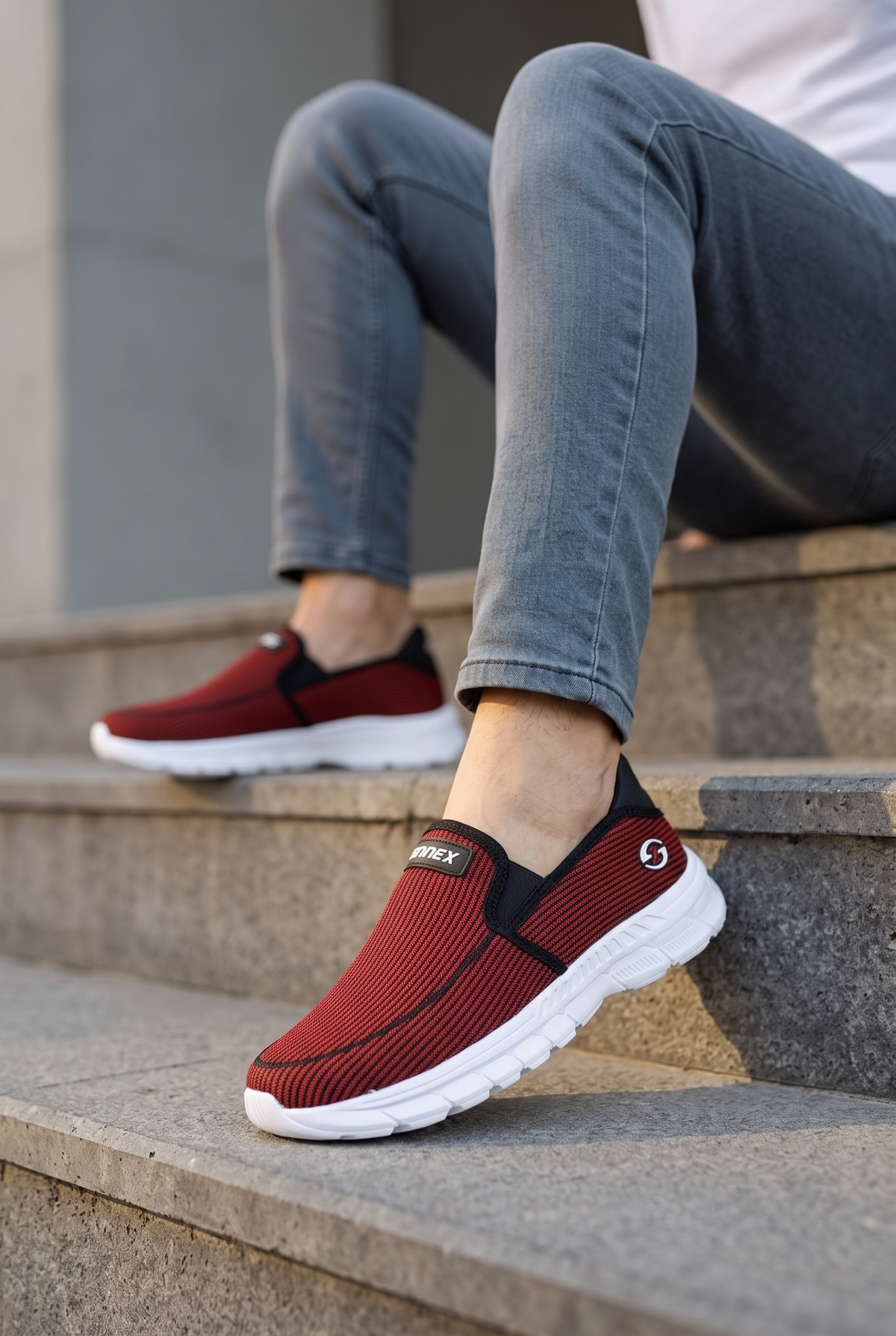 Riccon Unisex Sneaker 001204 Kırmızı Siyah
