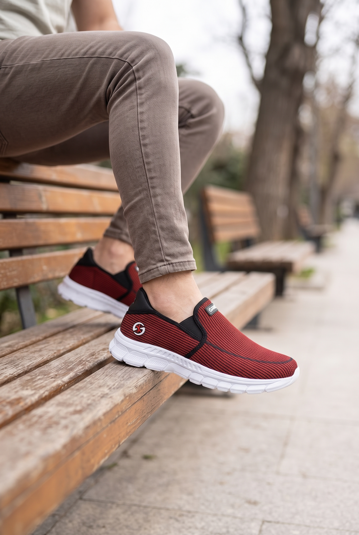 Riccon Unisex Sneaker 001204 Kırmızı Siyah