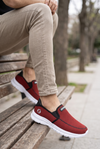 Riccon Unisex Sneaker 001204 Kırmızı Siyah
