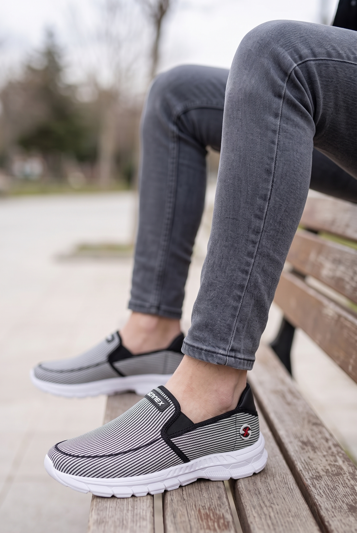 Riccon Unisex Sneaker 001204 Siyah Beyaz