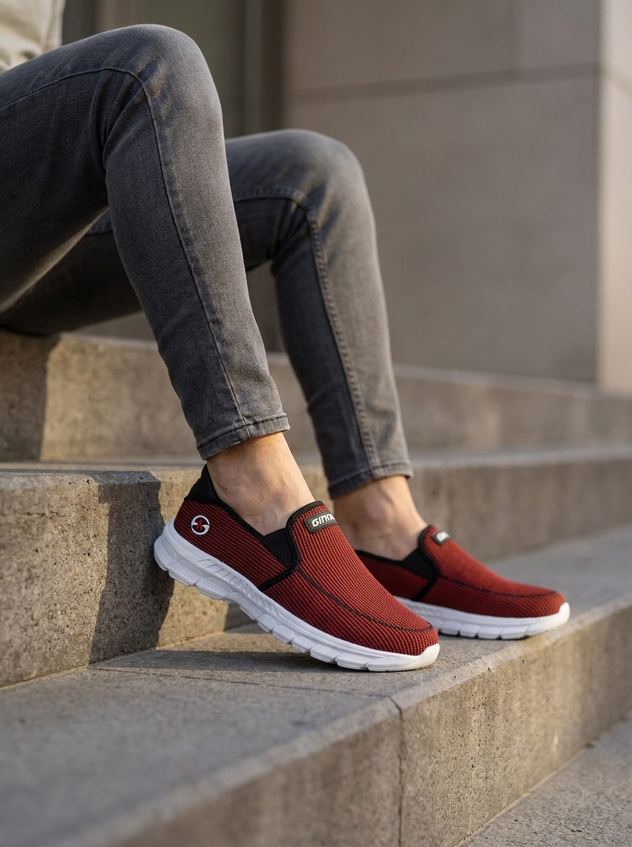 Riccon Unisex Sneaker 001204 Kırmızı Siyah