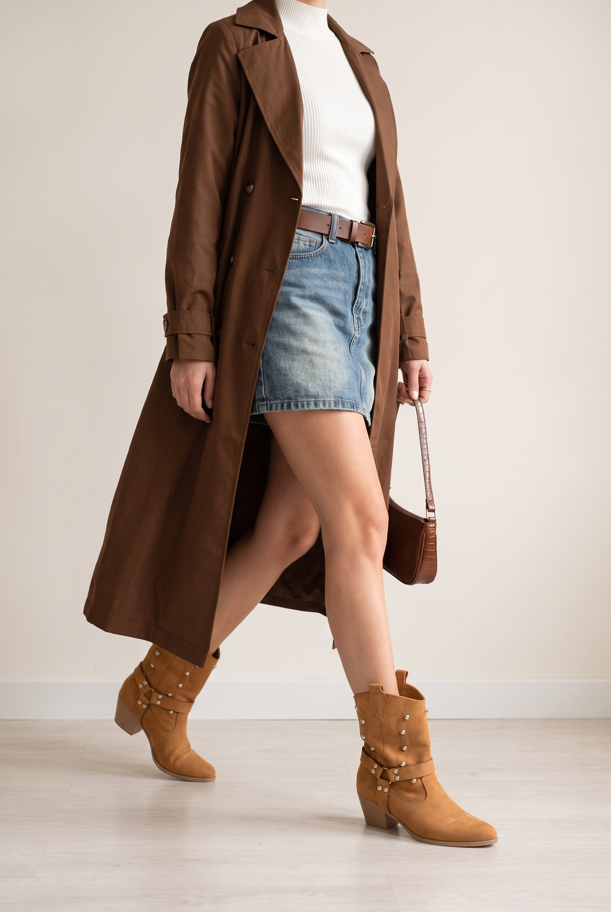 Riccon Gemma Vita western bot taba süet - kombin
