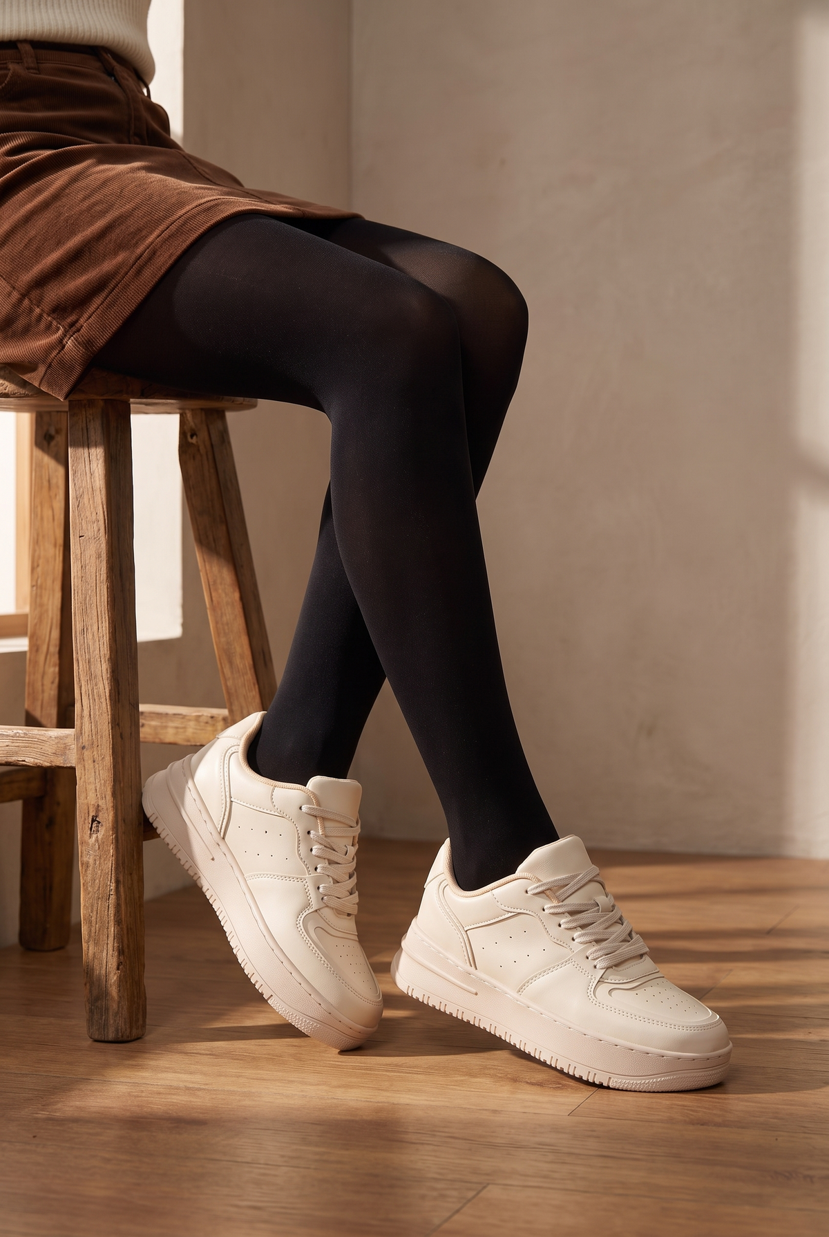 Riccon Kadın Sneaker 0012255 Bej - detay 2