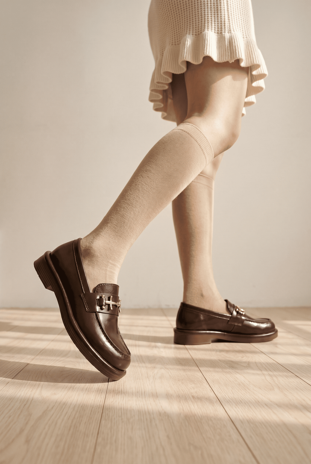 Riccon Alya Alma Kadın Loafer 0012930 Kahverengi Rustik