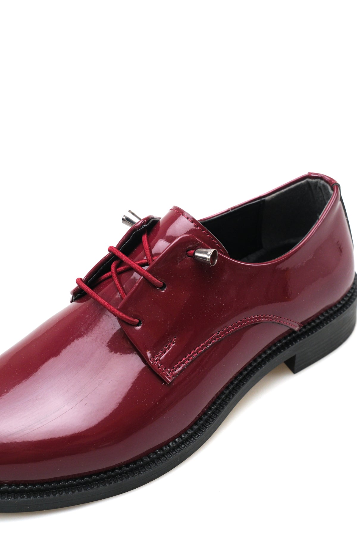 Riccon Astra Gala Kadın Loafer 0012270 Bordo Rugan