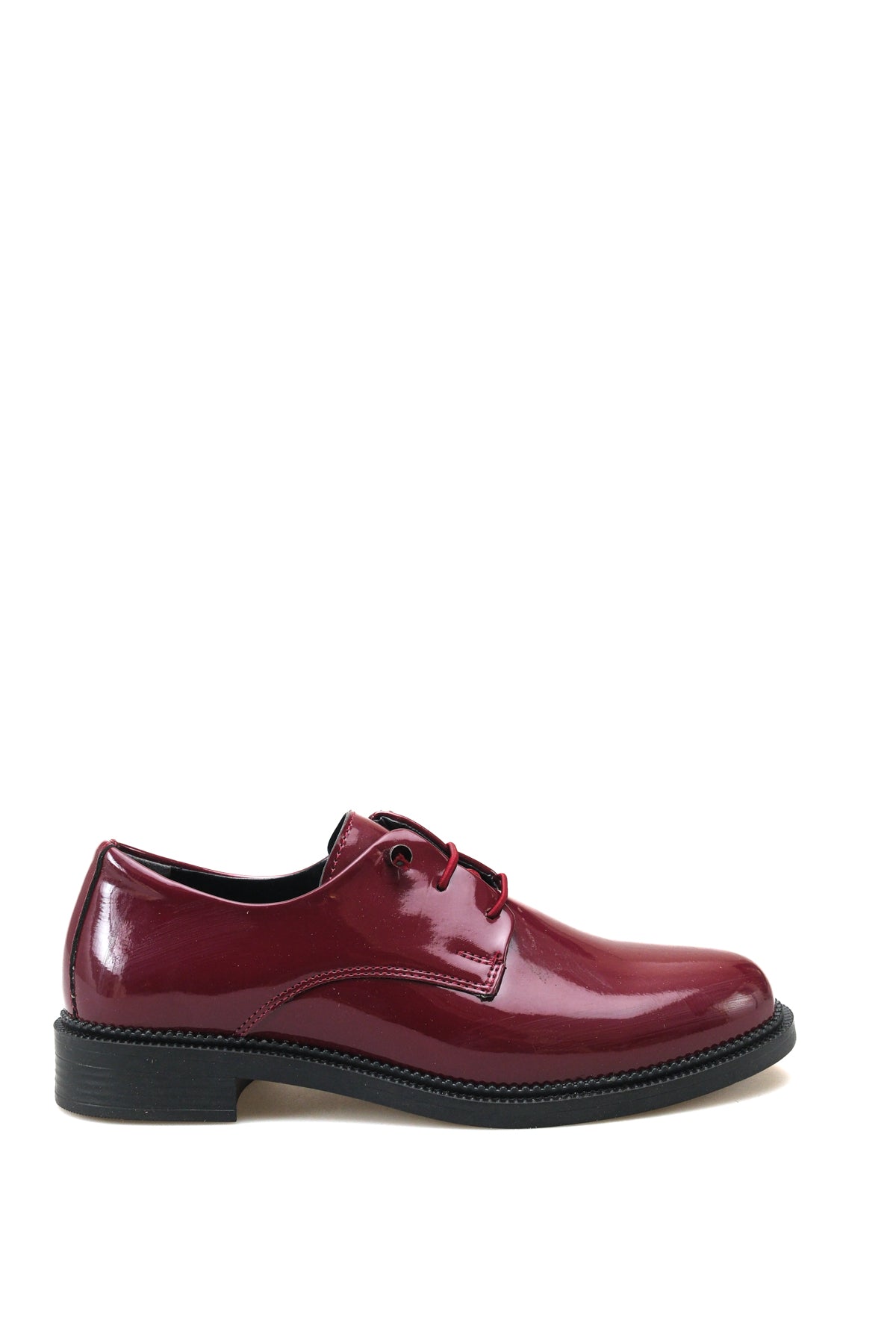 Riccon Astra Gala Kadın Loafer 0012270 Bordo Rugan