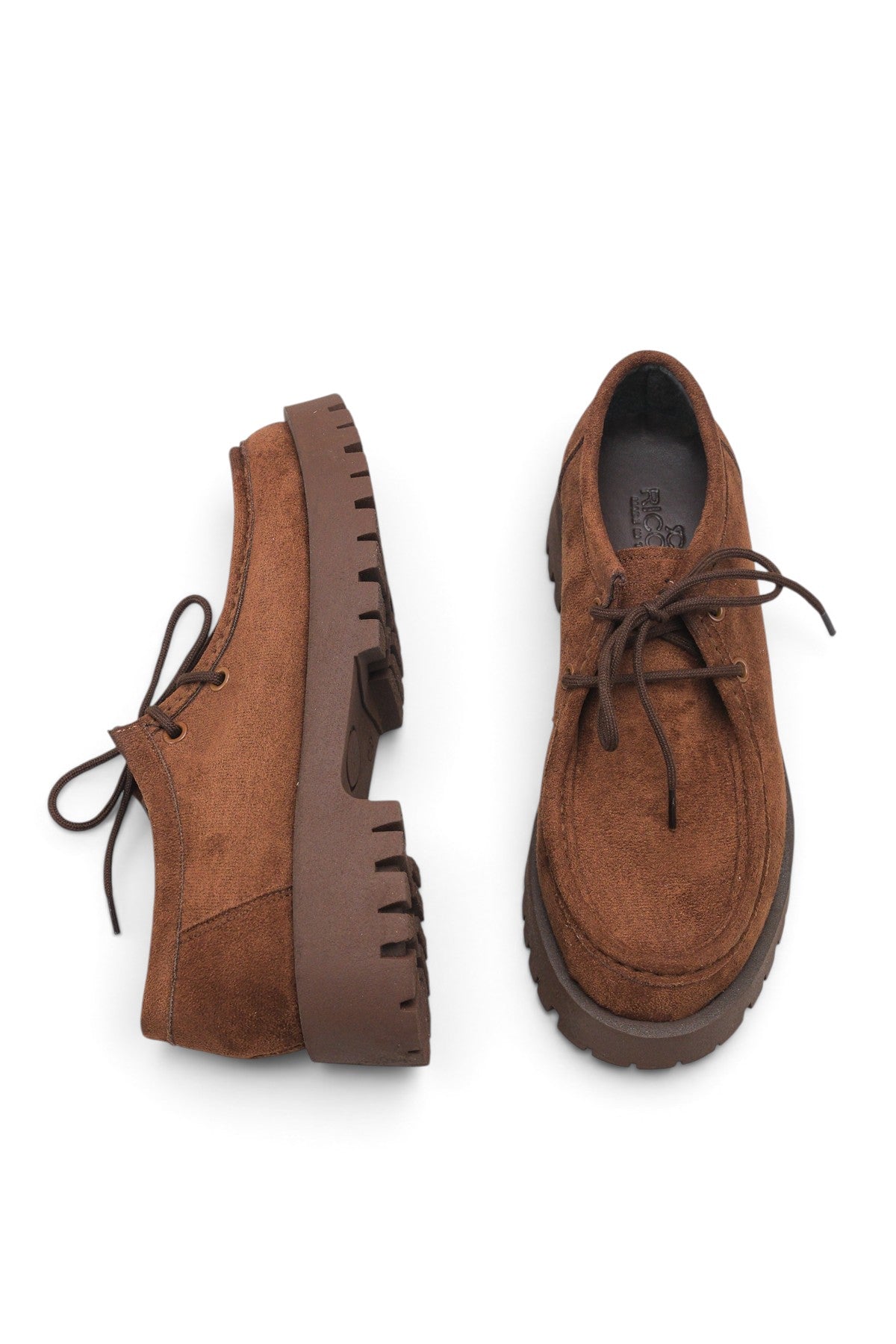 Riccon Astra Rosa Kadın Loafer 001210 Kahverengi Süet