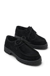 Riccon Astra Rosa Kadın Loafer 001210 Siyah Süet