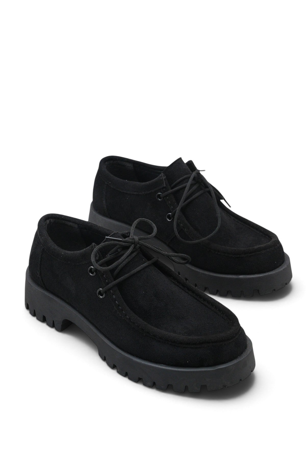 Riccon Astra Rosa Kadın Loafer 001210 Siyah Süet