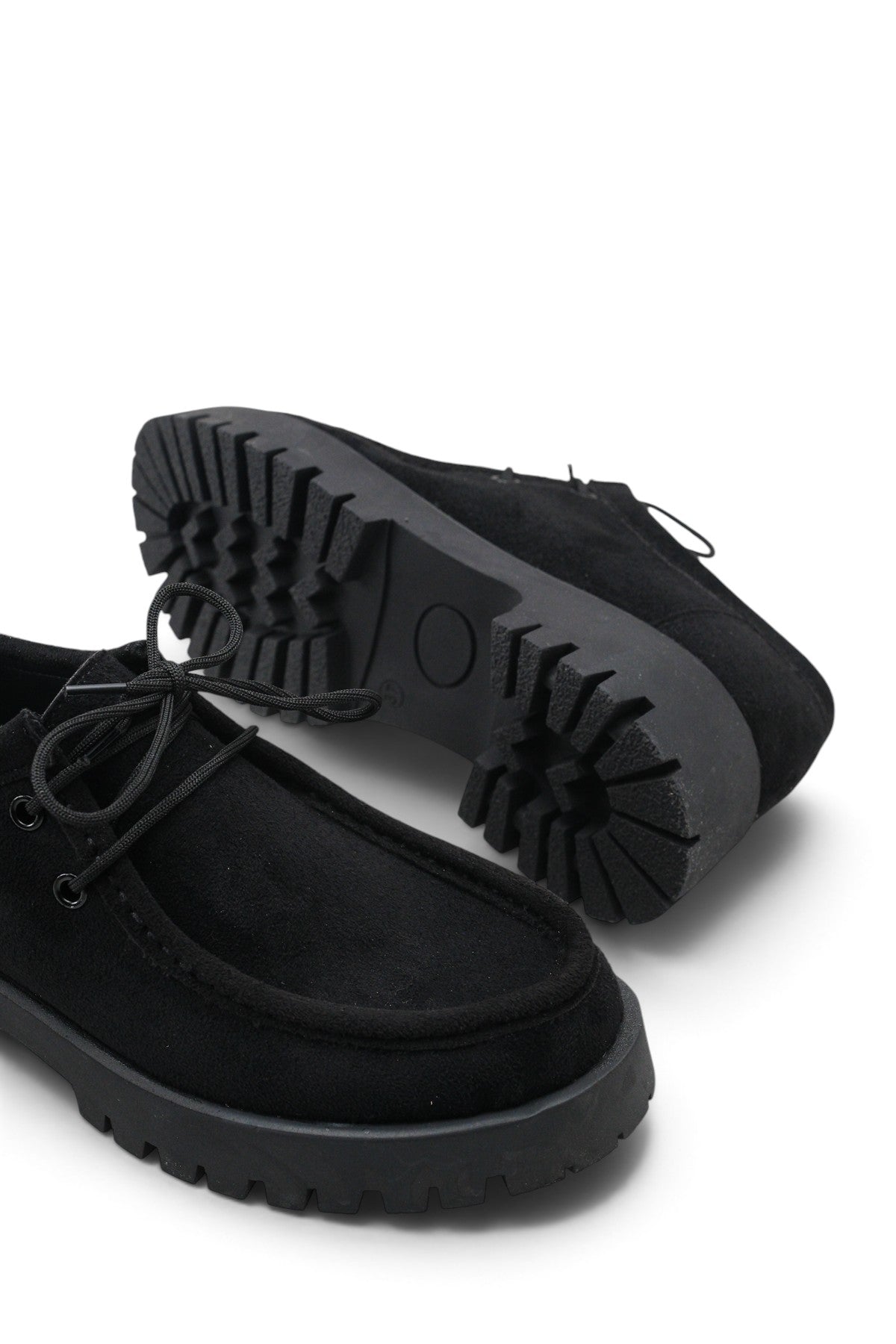 Riccon Astra Rosa Kadın Loafer 001210 Siyah Süet