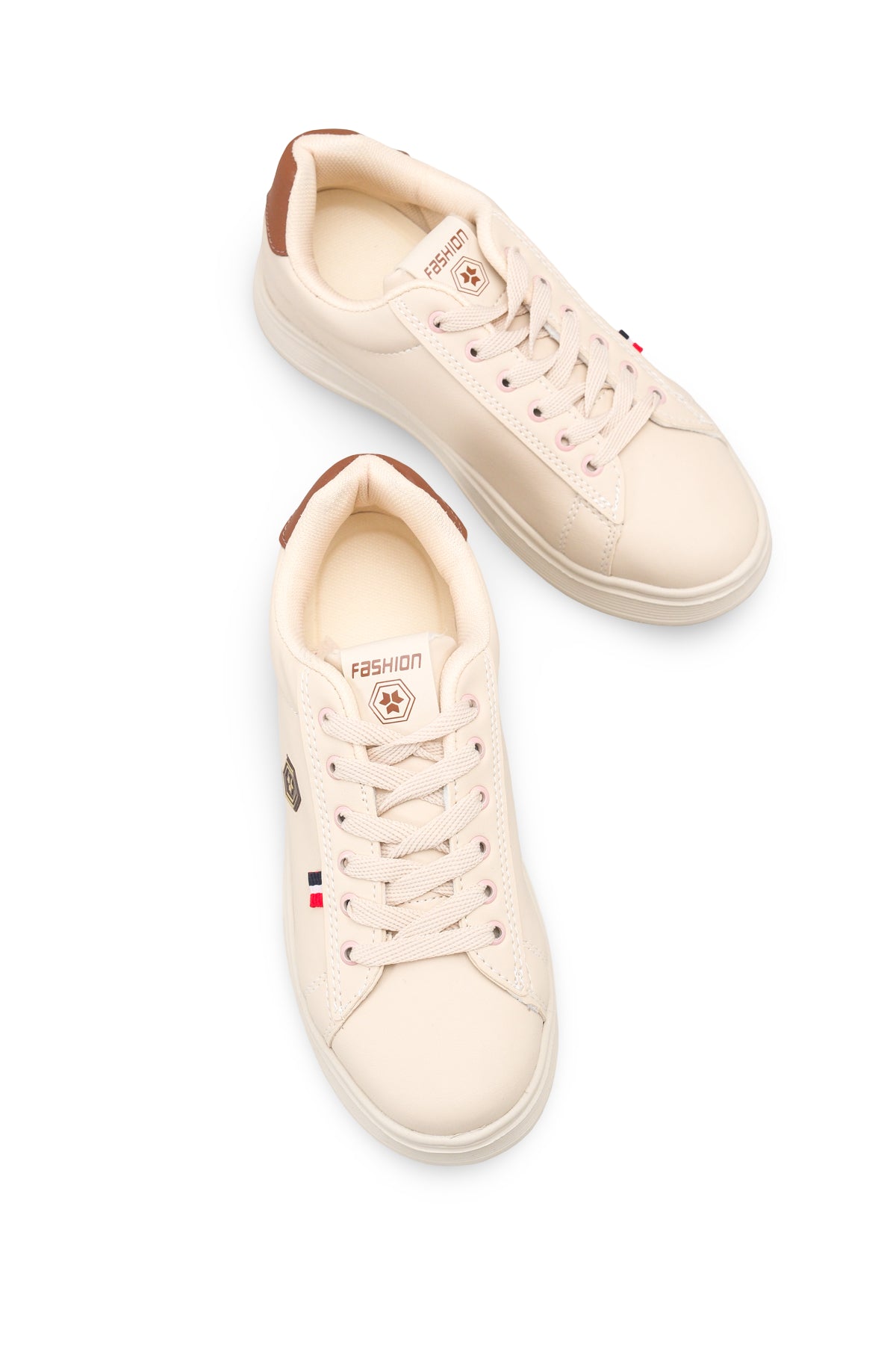 Riccon Aurora Lila Kadın Sneaker 0012034 Bej Kahverengi