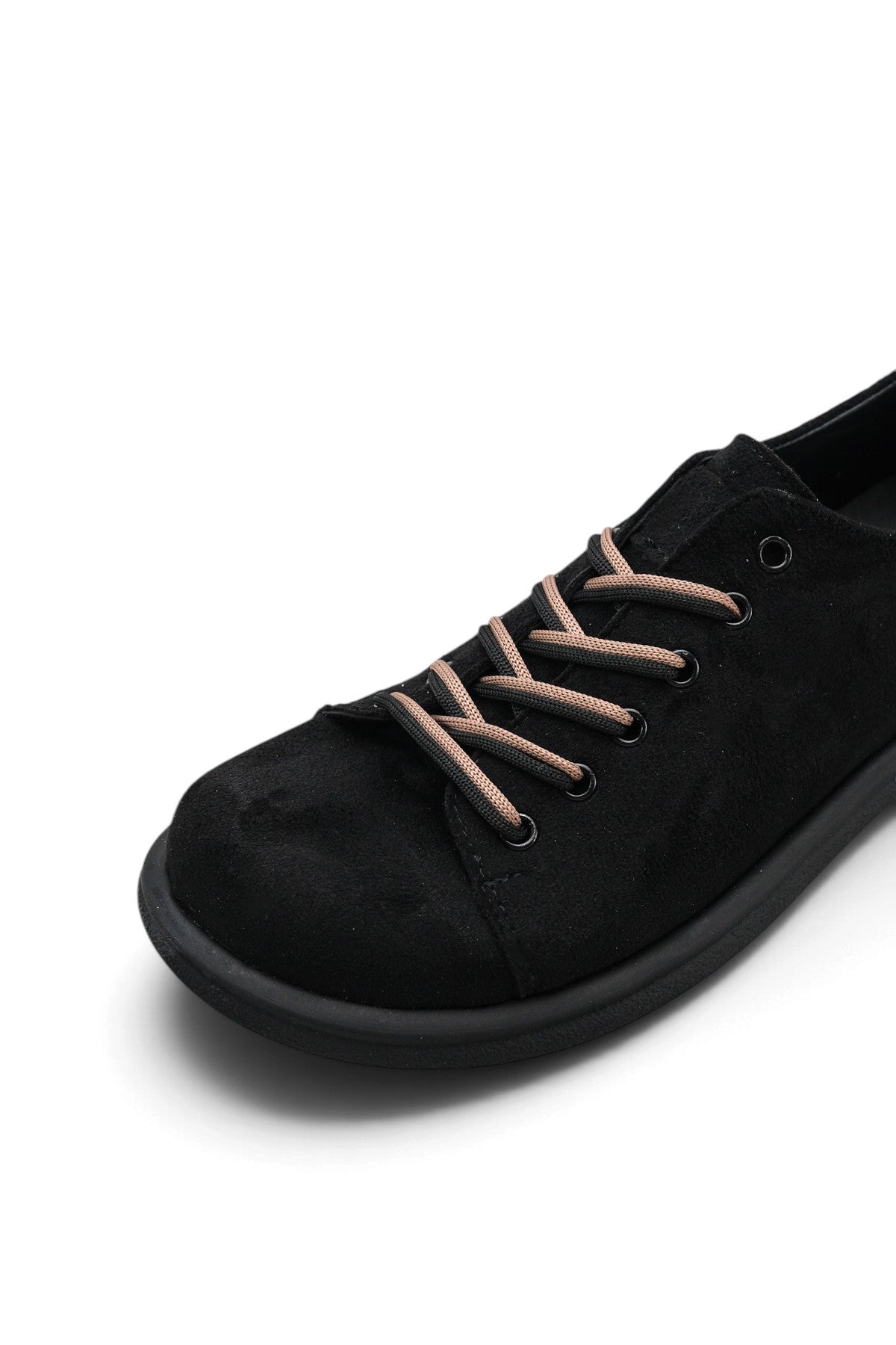 Riccon Carina Lila Kadın Topuklu Loafer 00121653 Siyah Süet