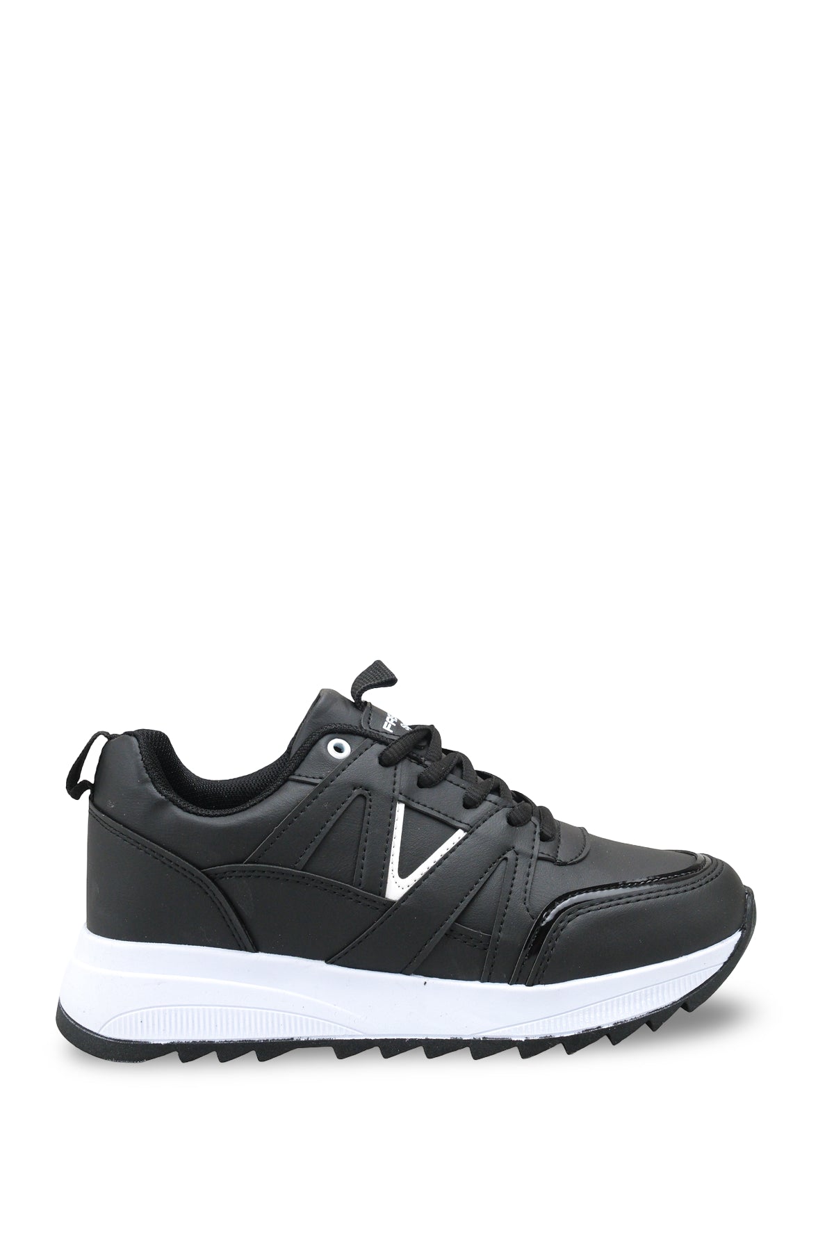 Riccon Celeste Nina Kadın Sneaker 001203 Siyah Beyaz Cilt